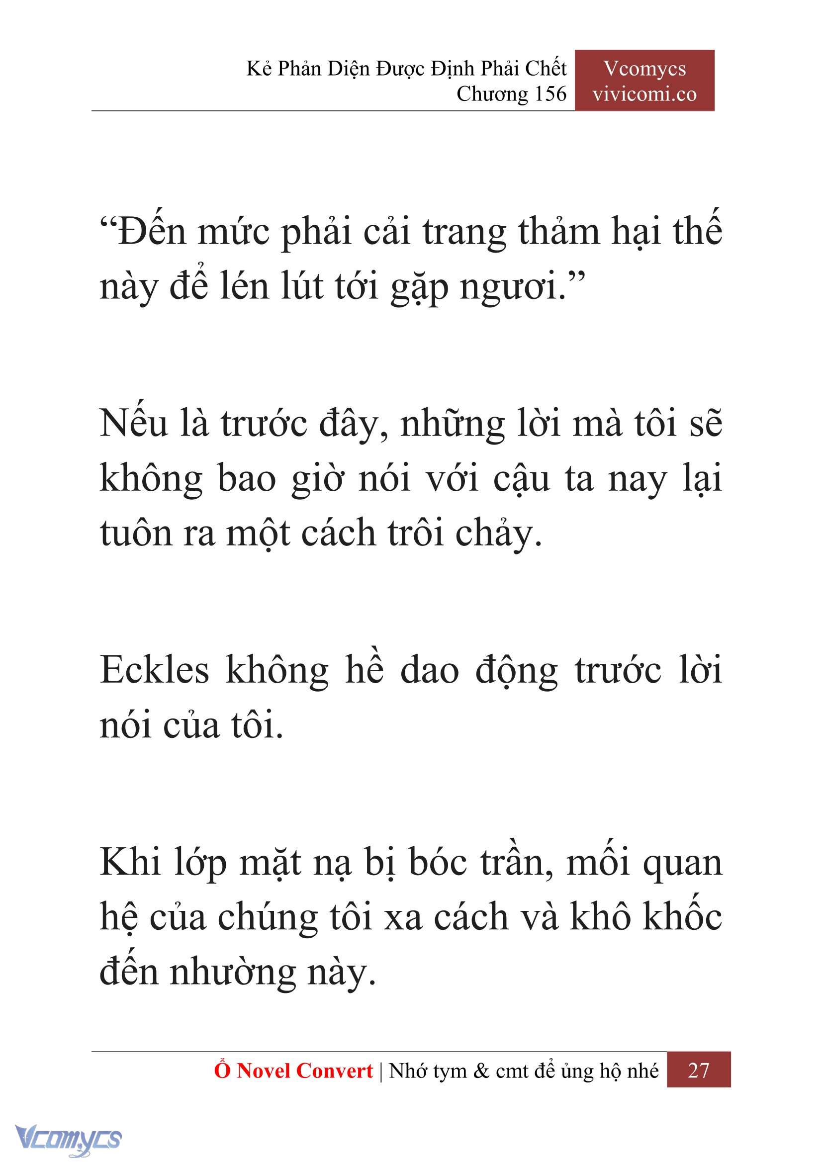 [Novel] Kẻ Phản Diện Được Định Phải Chết Chap 156 - Trang 2