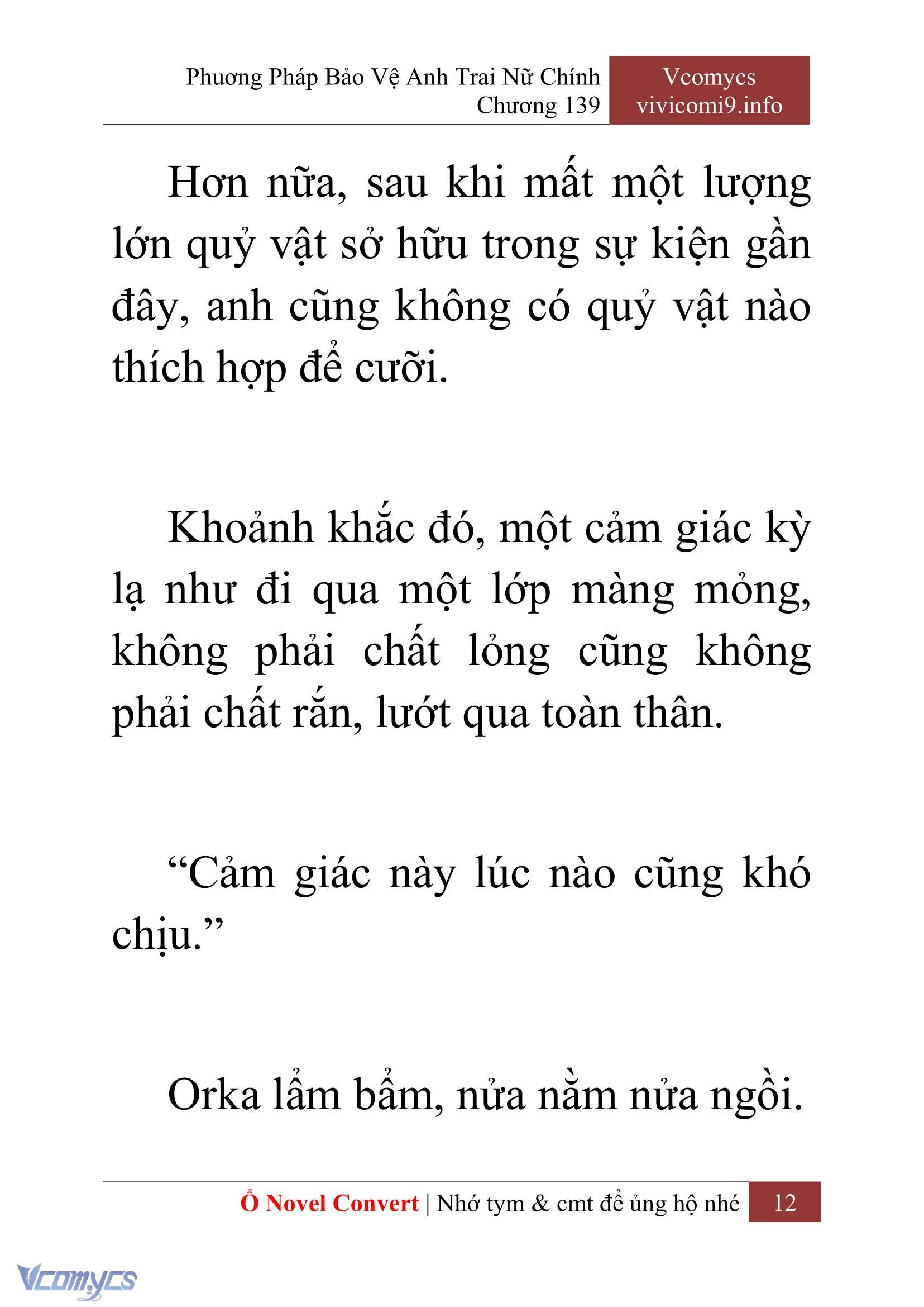 [Novel] Phương Pháp Bảo Vệ Anh Trai Nữ Chính Chap 139 - Trang 2