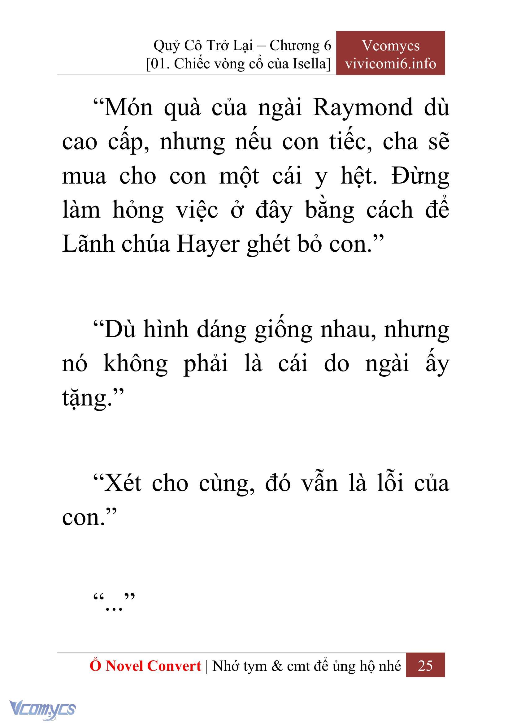 [Novel] Quý Cô Trở Lại Chap 6 - Trang 2