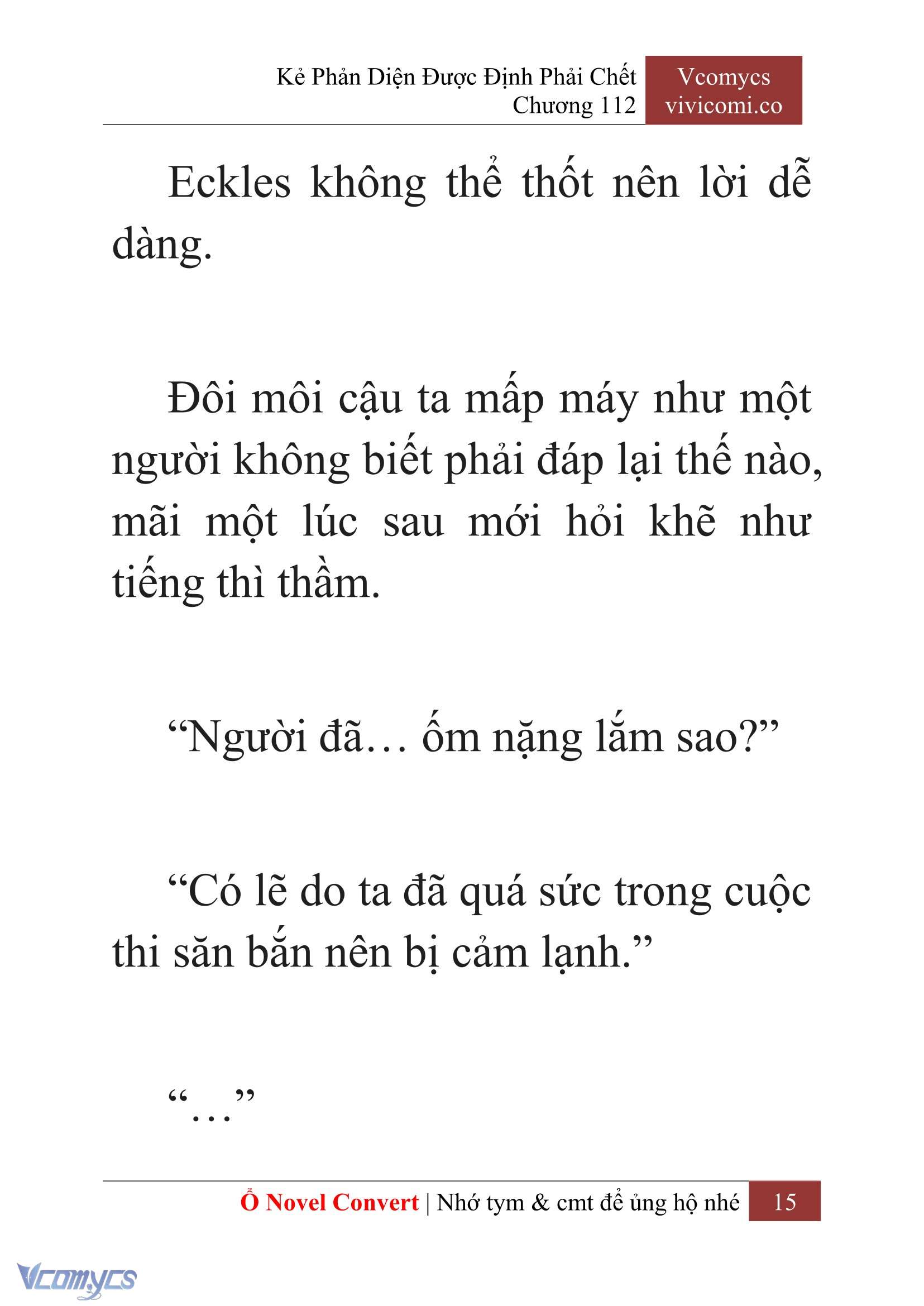 [Novel] Kẻ Phản Diện Được Định Phải Chết Chap 112 - Trang 2