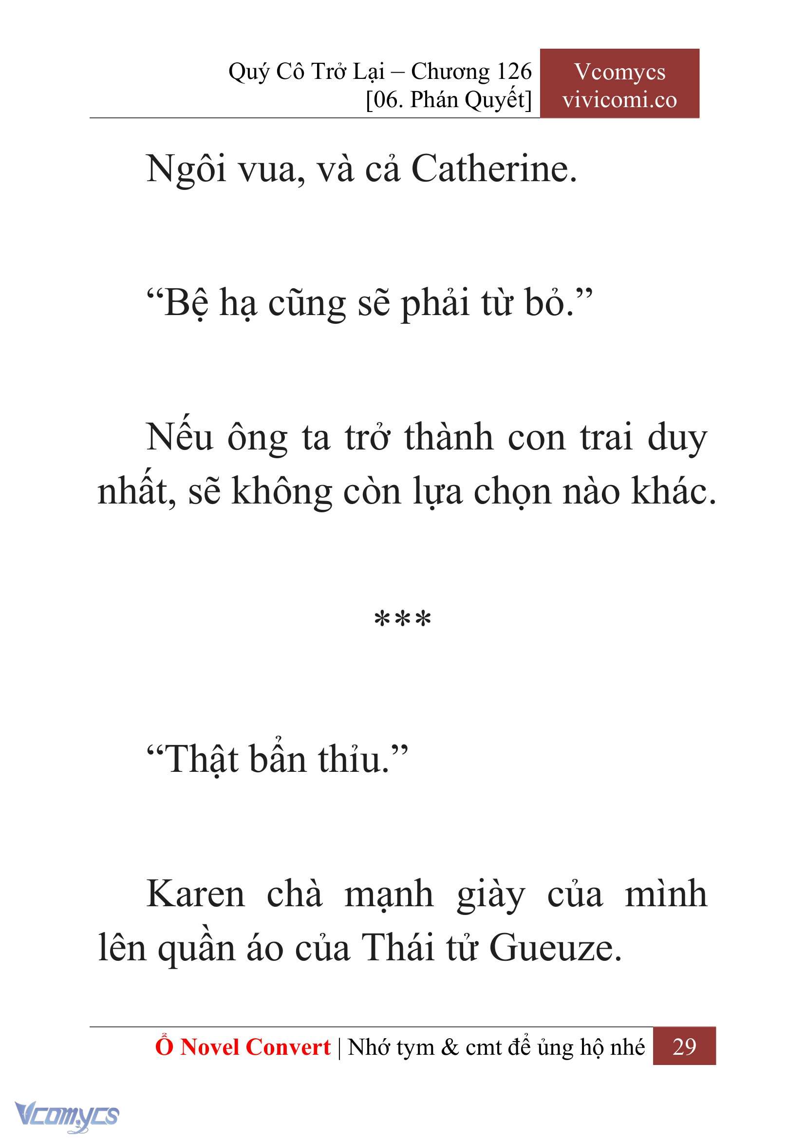 [Novel] Quý Cô Trở Lại Chap 126 - Trang 2