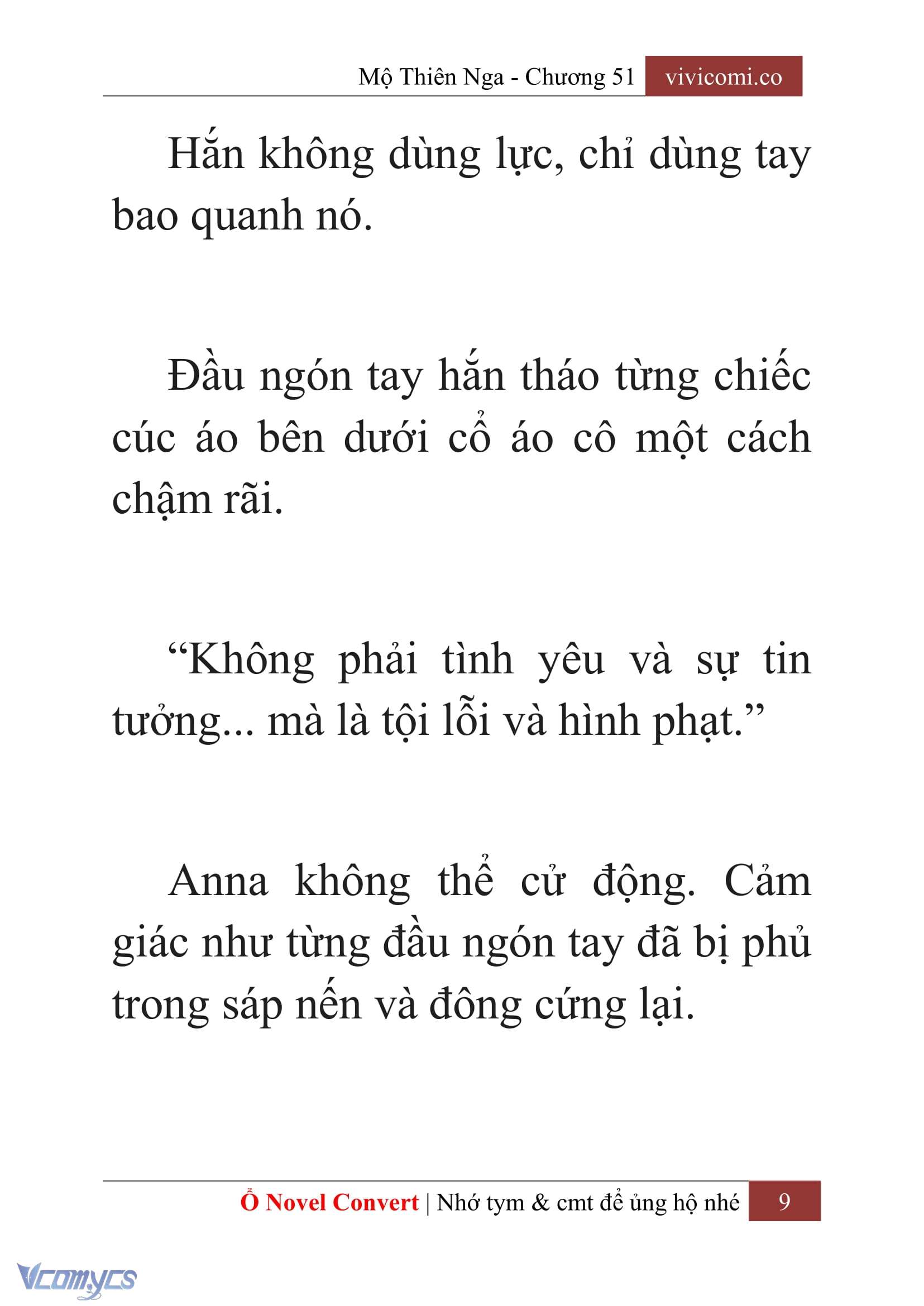 [Novel] Mộ Thiên Nga Chap 51 - Trang 2