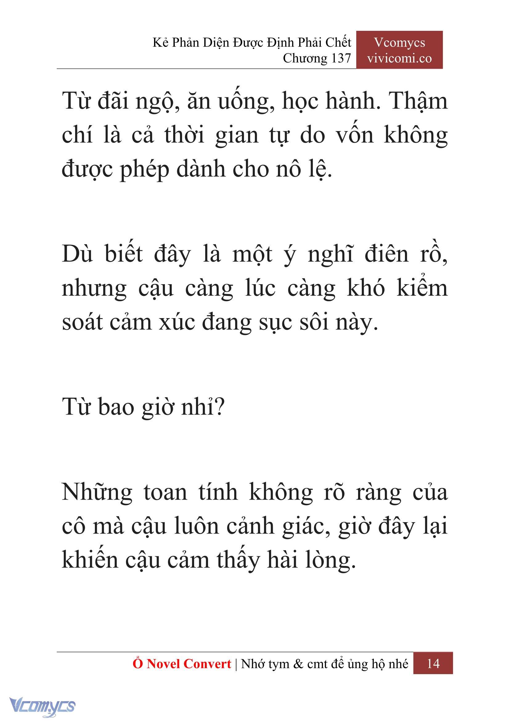 [Novel] Kẻ Phản Diện Được Định Phải Chết Chap 137 - Trang 2