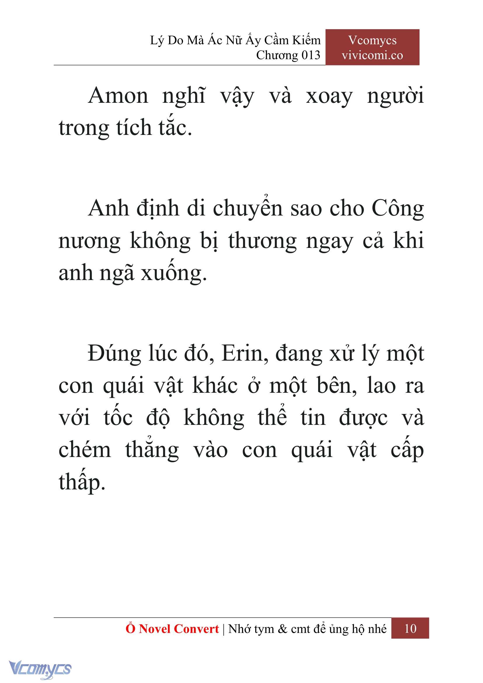 [Novel] Lý Do Mà Ác Nữ Ấy Cầm Kiếm Chap 13 - Next Chap 14