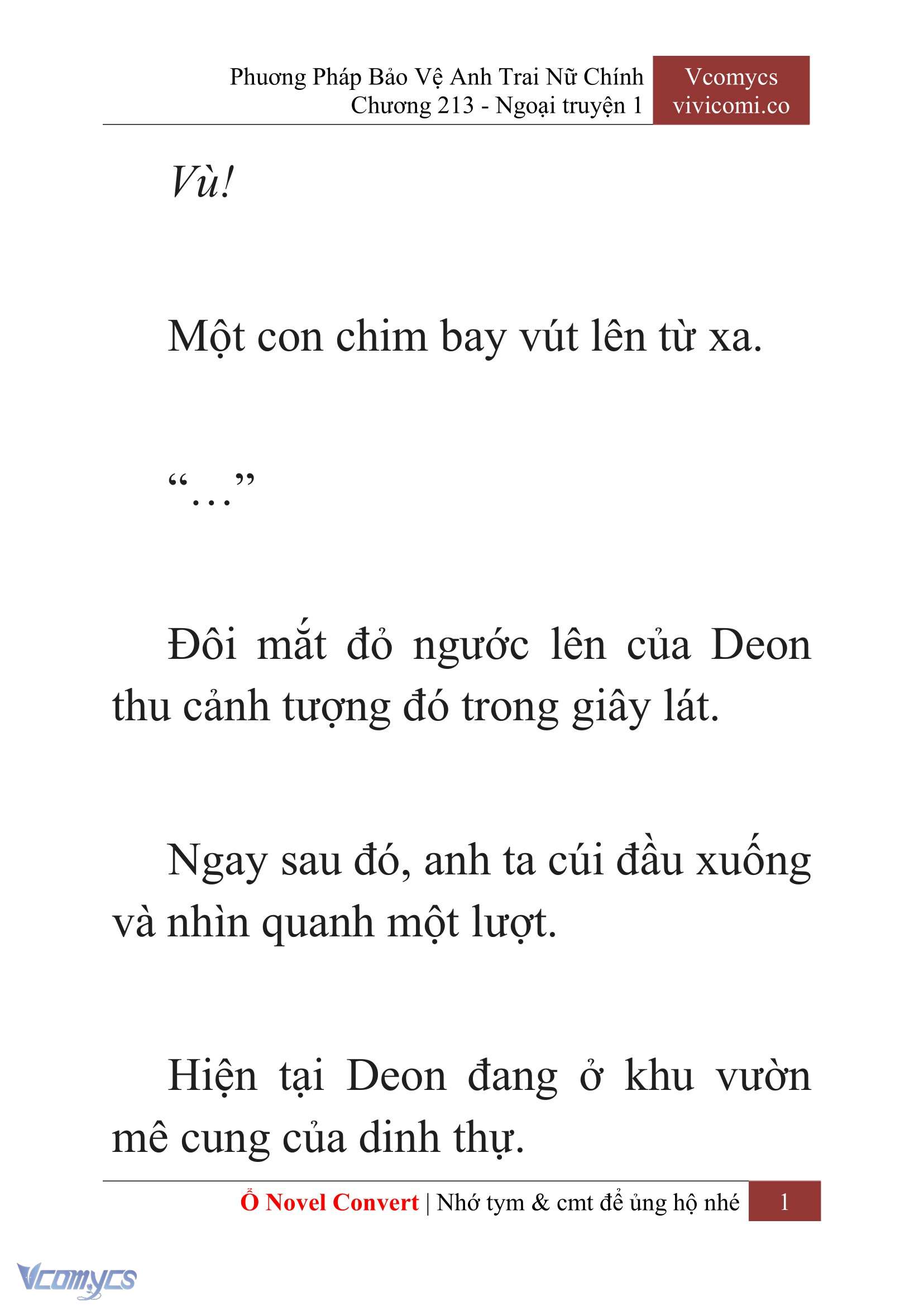 [Novel] Phương Pháp Bảo Vệ Anh Trai Nữ Chính Chap 213 - Trang 2