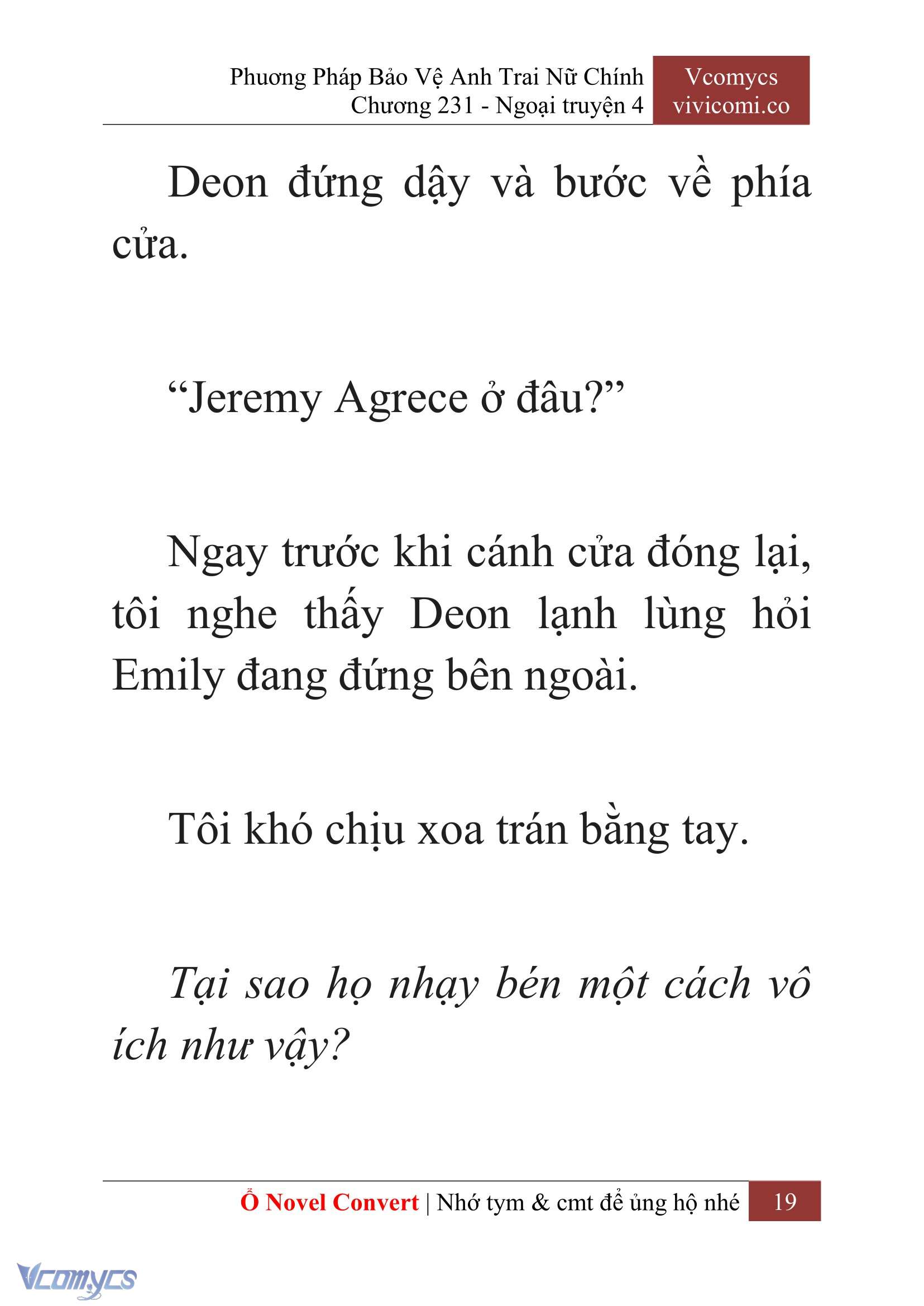 [Novel] Phương Pháp Bảo Vệ Anh Trai Nữ Chính Chap 231 - Trang 2