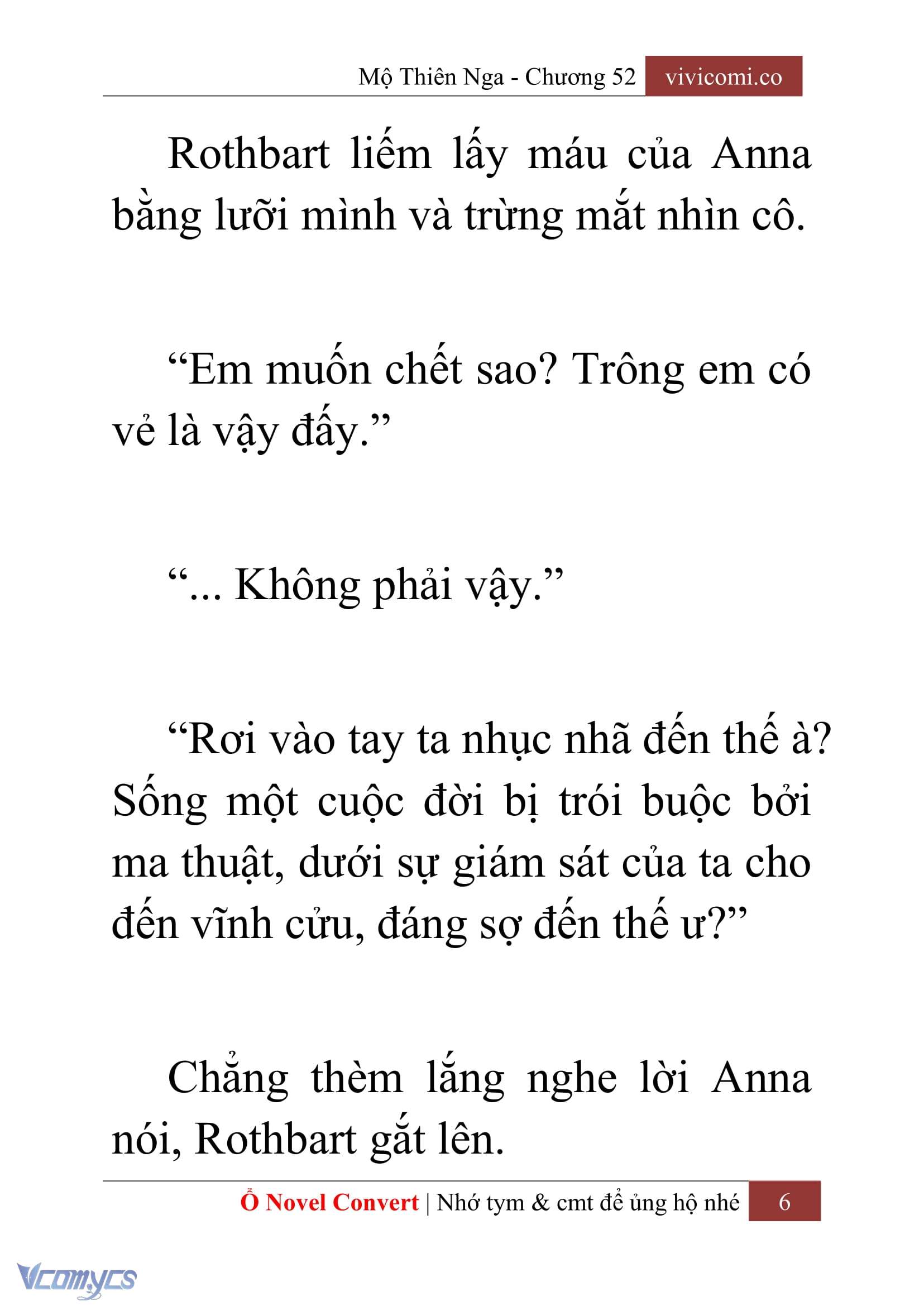 [Novel] Mộ Thiên Nga Chap 52 - Trang 2