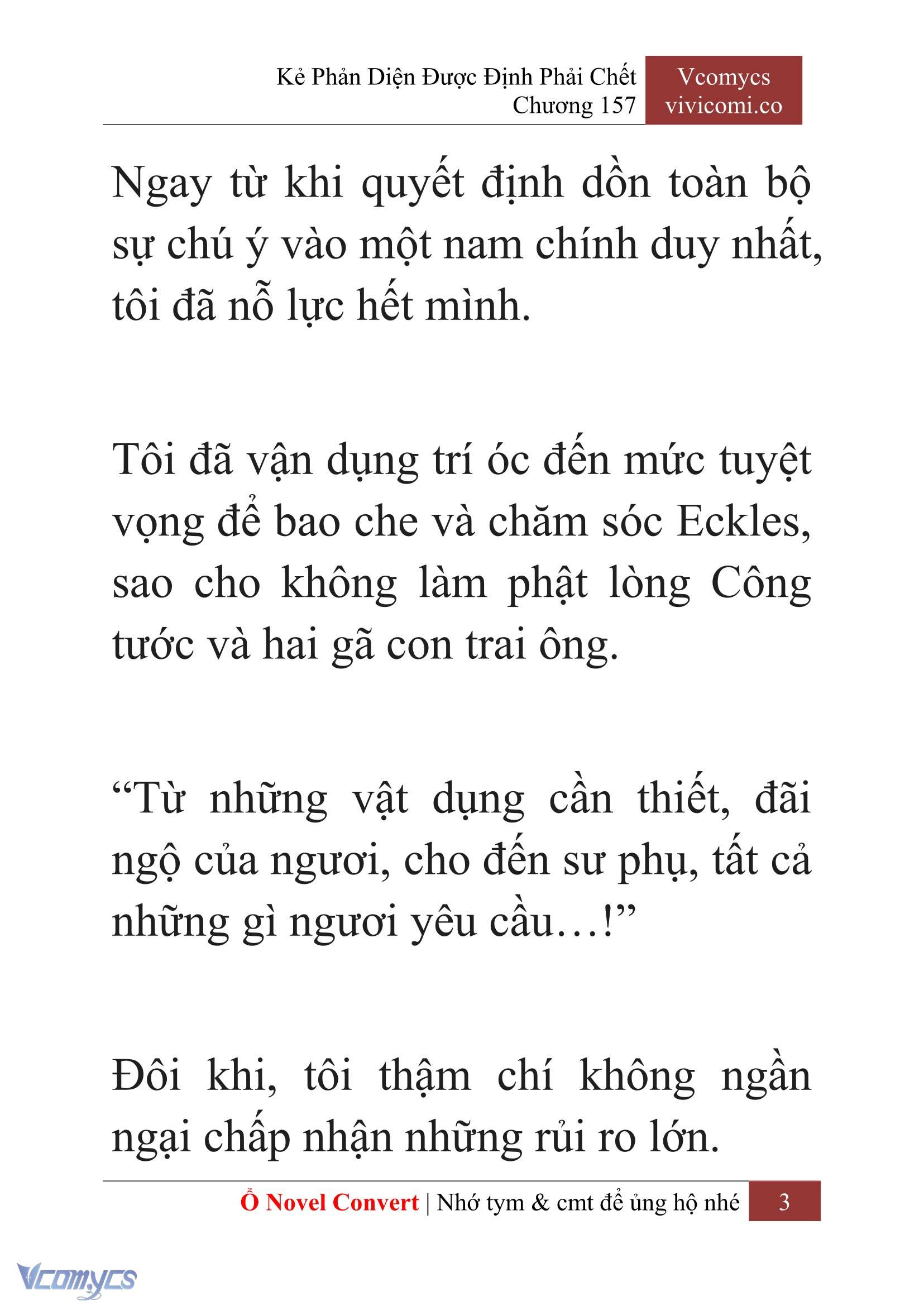 [Novel] Kẻ Phản Diện Được Định Phải Chết Chap 157 - Trang 2