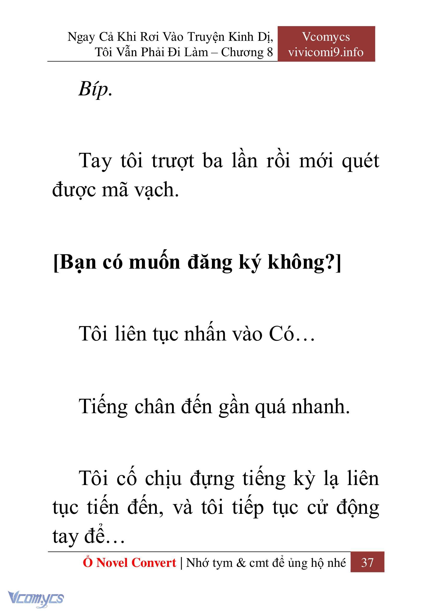 [Novel] Ngay Cả Khi Rơi Vào Truyện Kinh Dị, Tôi Vẫn Phải Đi Làm Chap 8 - Trang 2