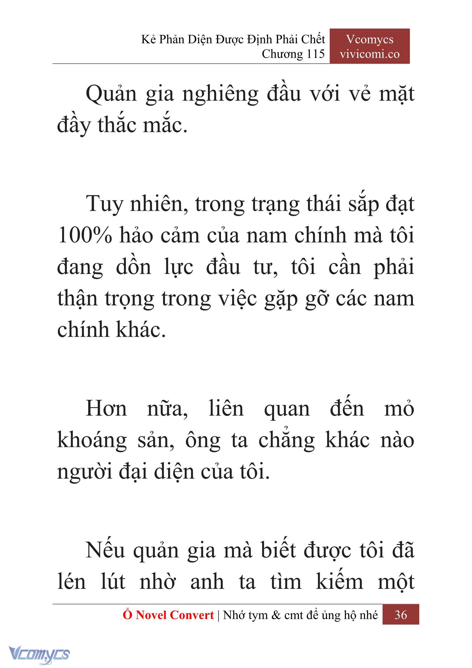 [Novel] Kẻ Phản Diện Được Định Phải Chết Chap 115 - Trang 2