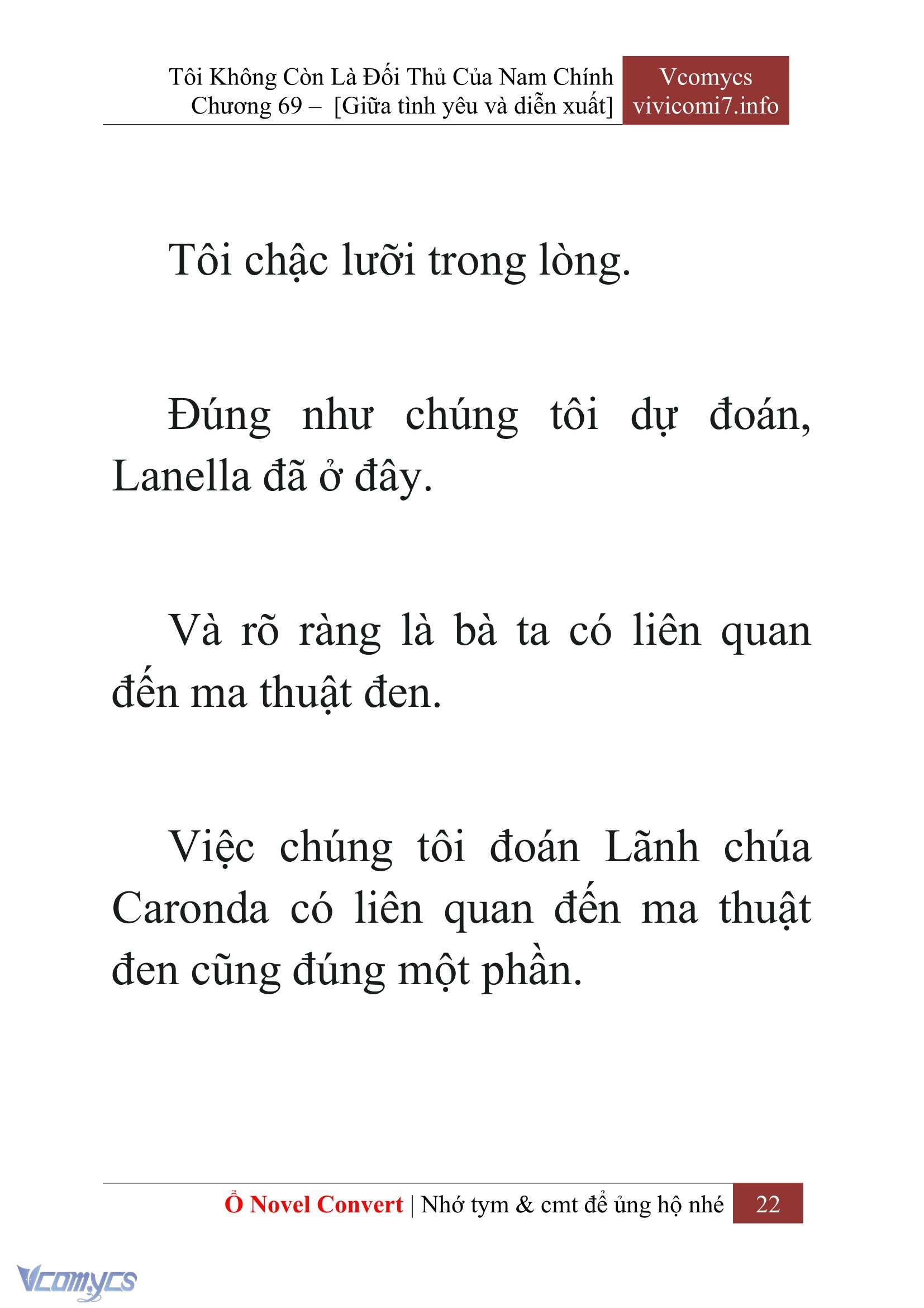 [Novel] Tôi Không Còn Là Đối Thủ Của Nam Chính Chap 69 - Trang 2