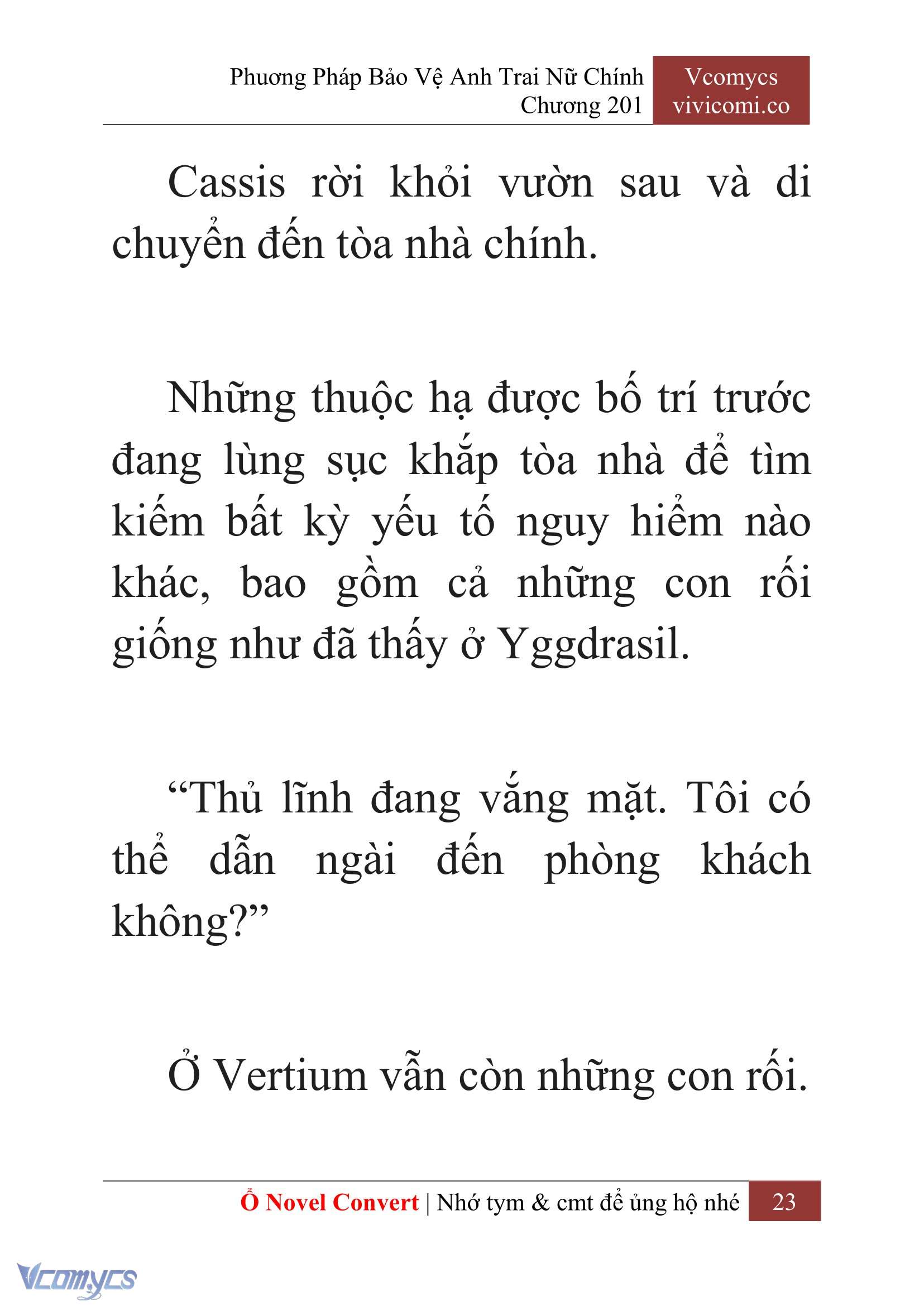 [Novel] Phương Pháp Bảo Vệ Anh Trai Nữ Chính Chap 201 - Trang 2