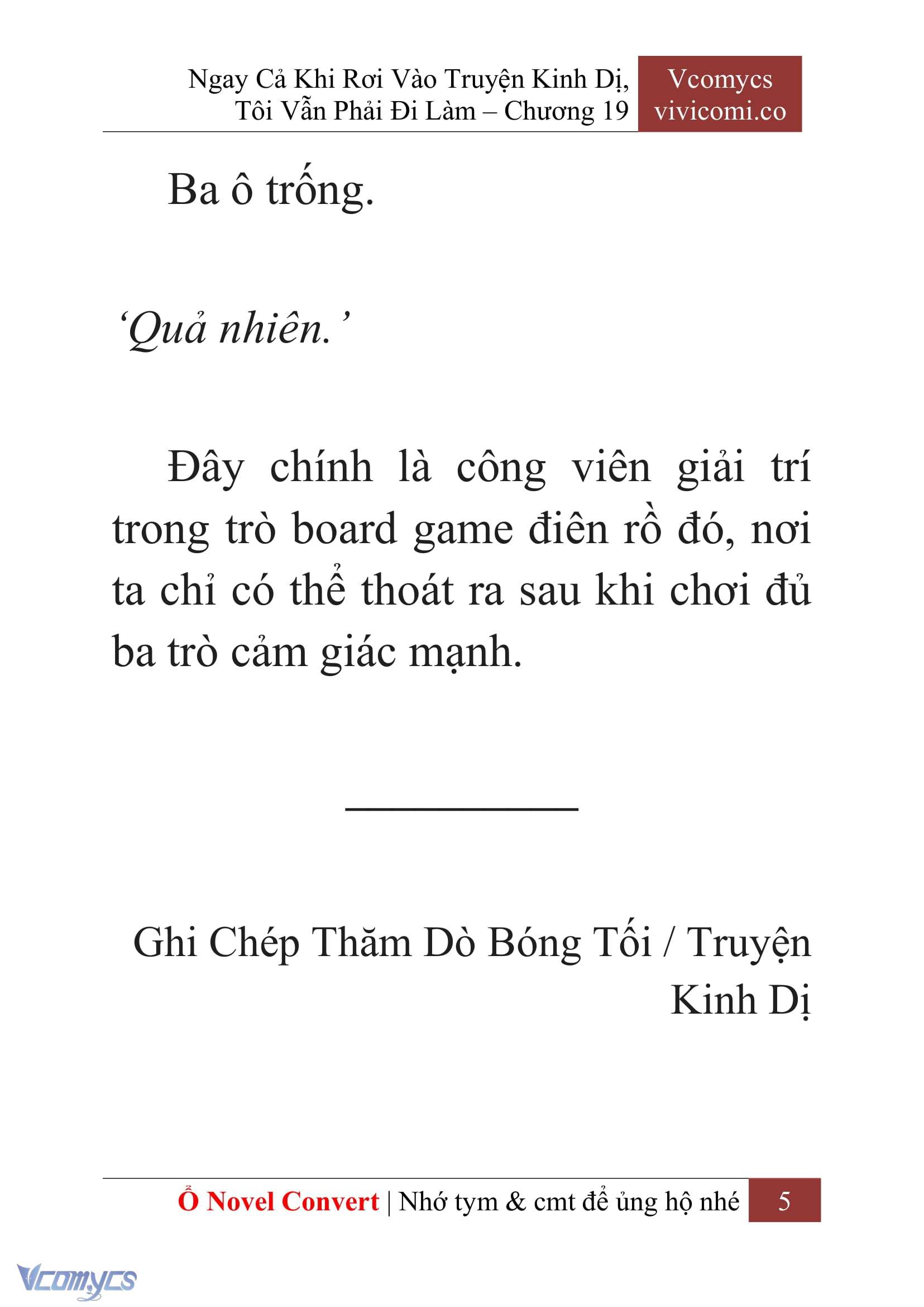 [Novel] Ngay Cả Khi Rơi Vào Truyện Kinh Dị, Tôi Vẫn Phải Đi Làm Chap 19 - Trang 2