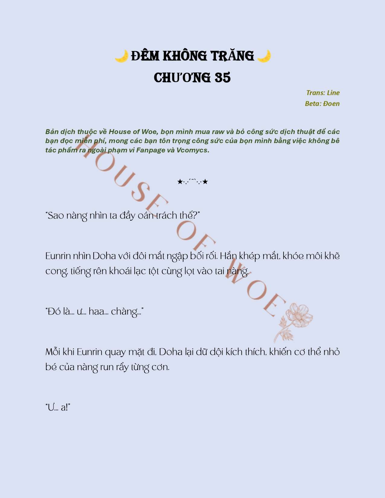 [NOVEL] ĐÊM KHÔNG TRĂNG Chap 35 - Trang 2