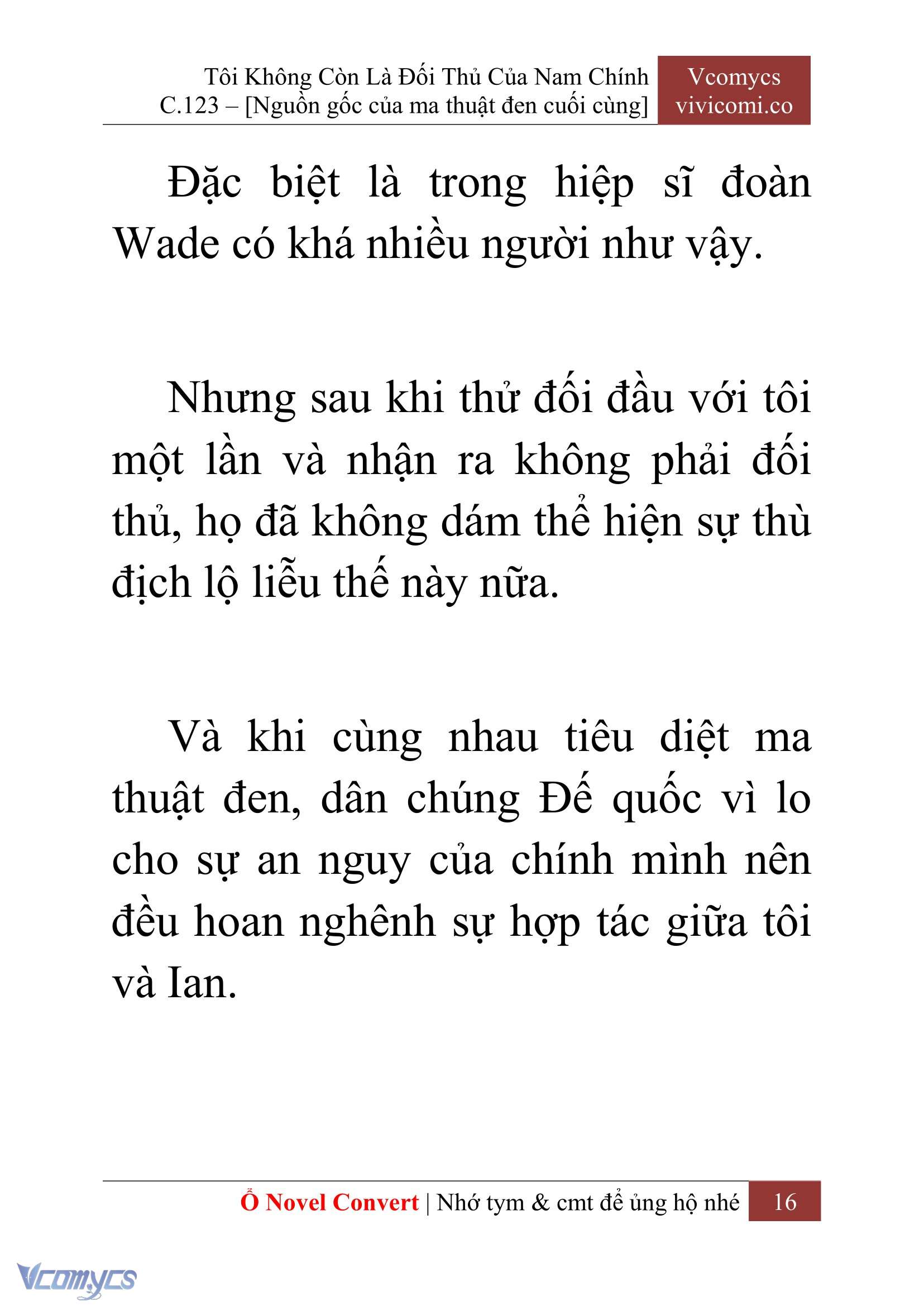 [Novel] Tôi Không Còn Là Đối Thủ Của Nam Chính Chap 123 - Trang 2