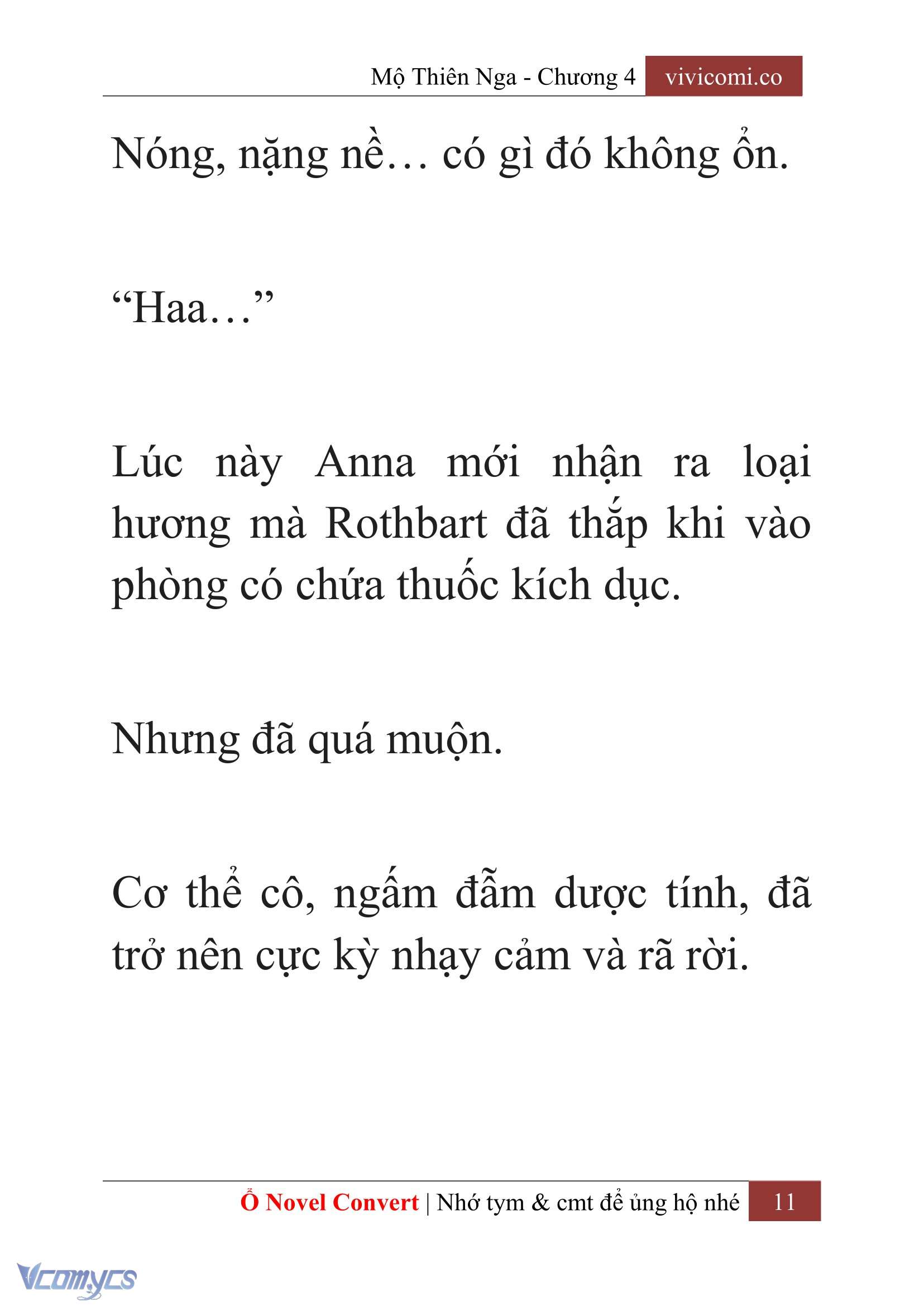 [Novel] Mộ Thiên Nga Chap 4 - Trang 2