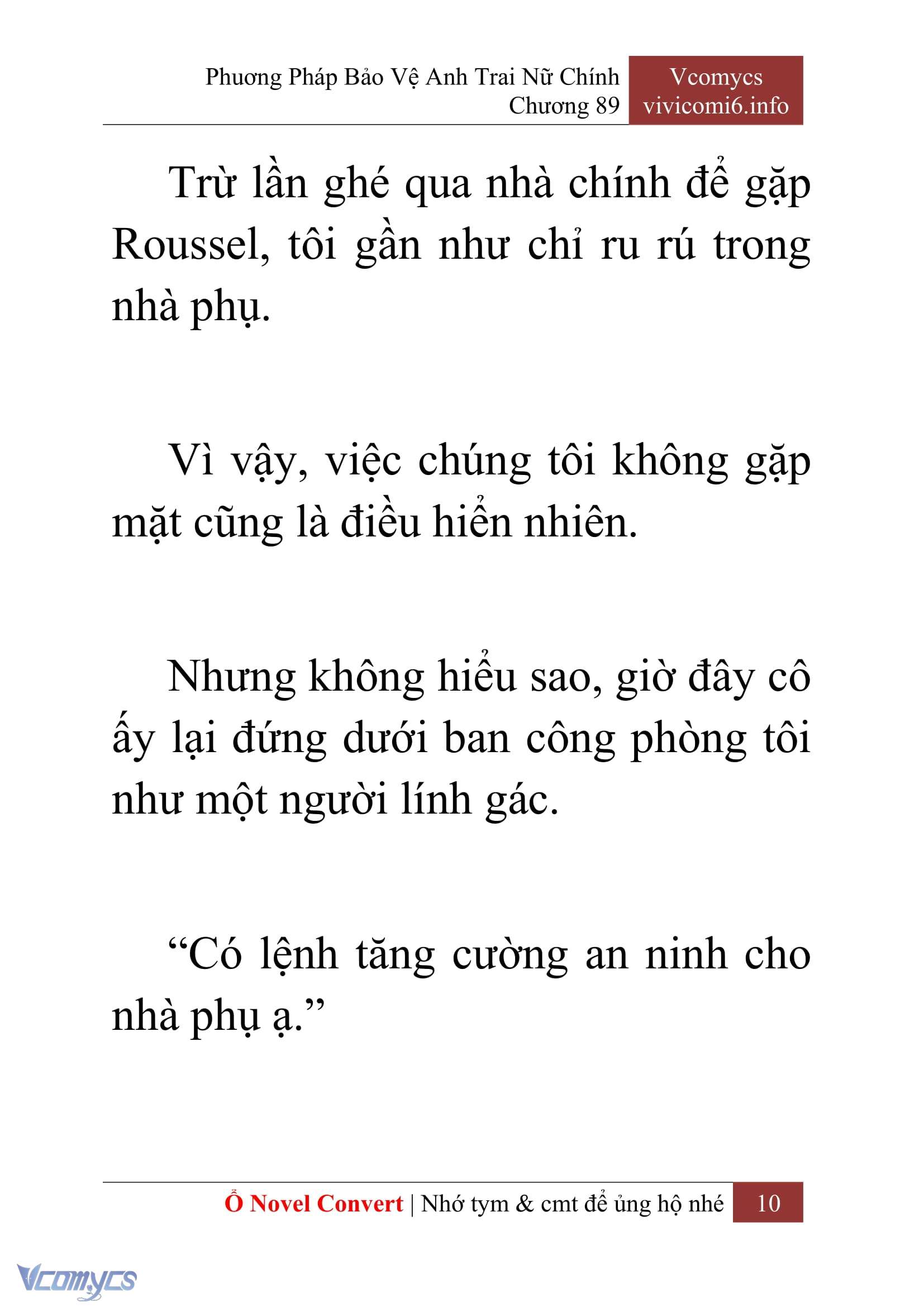 [Novel] Phương Pháp Bảo Vệ Anh Trai Nữ Chính Chap 89 - Trang 2