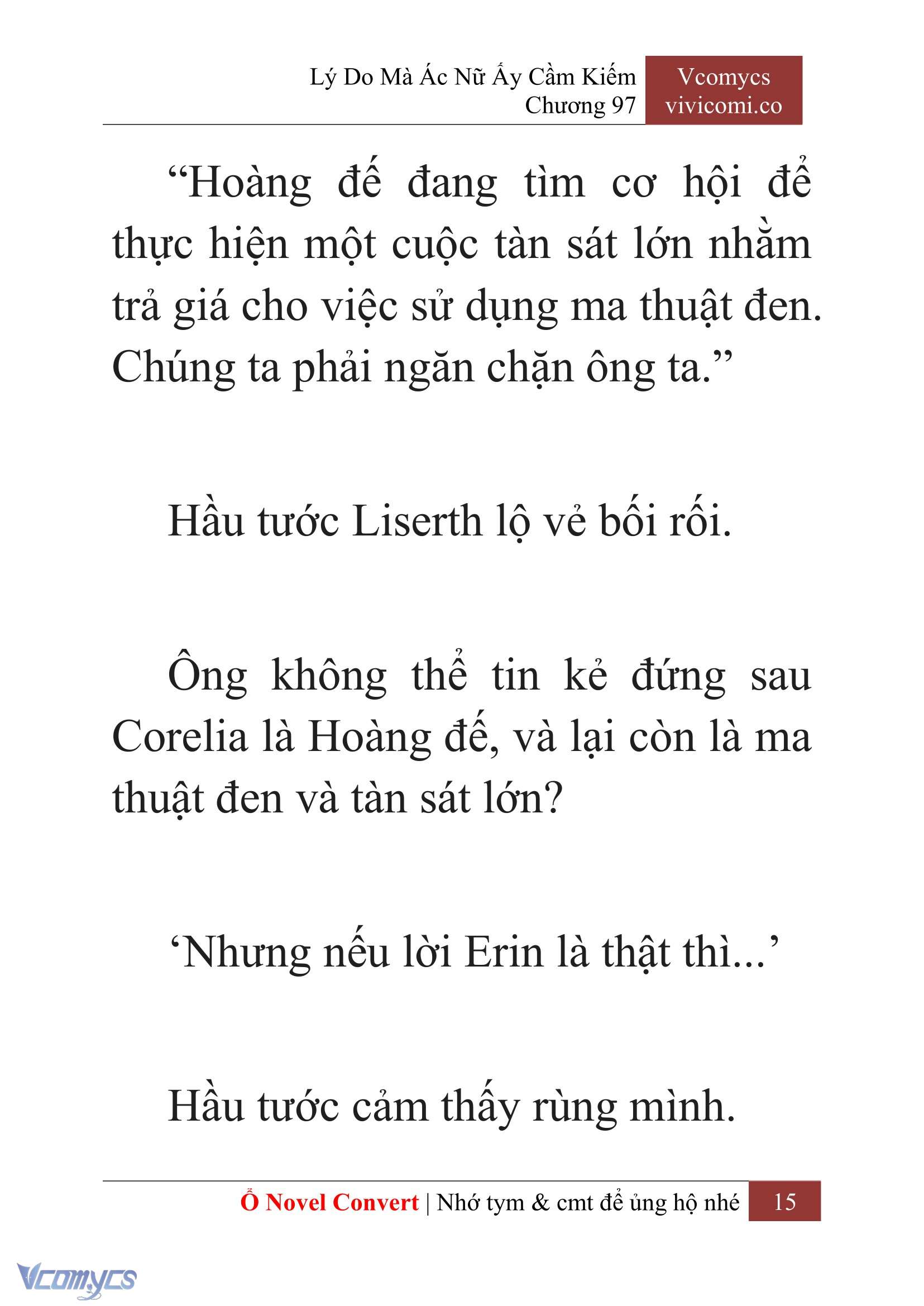 [Novel] Lý Do Mà Ác Nữ Ấy Cầm Kiếm Chap 97 - Next Chap 98