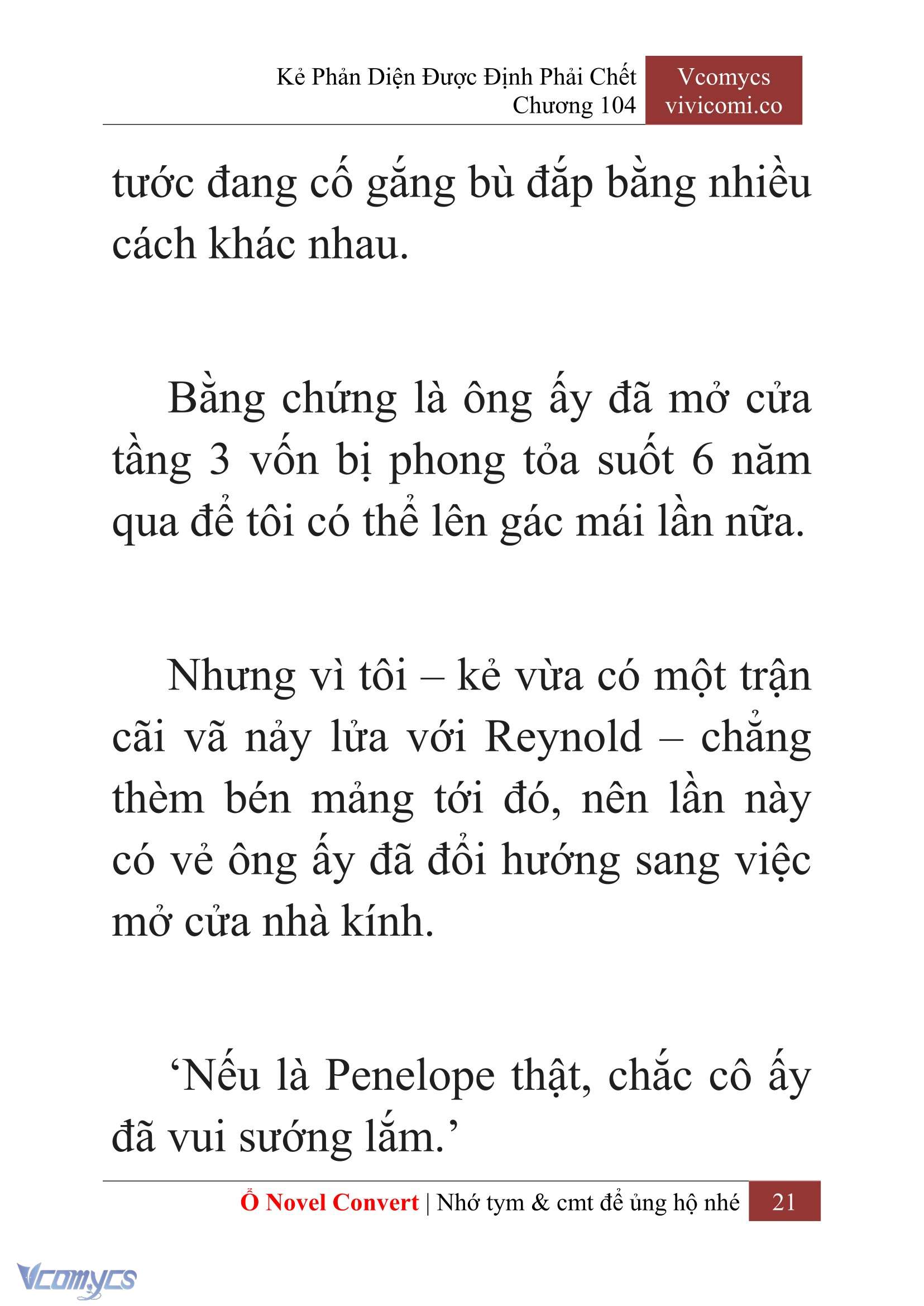 [Novel] Kẻ Phản Diện Được Định Phải Chết Chap 104 - Trang 2