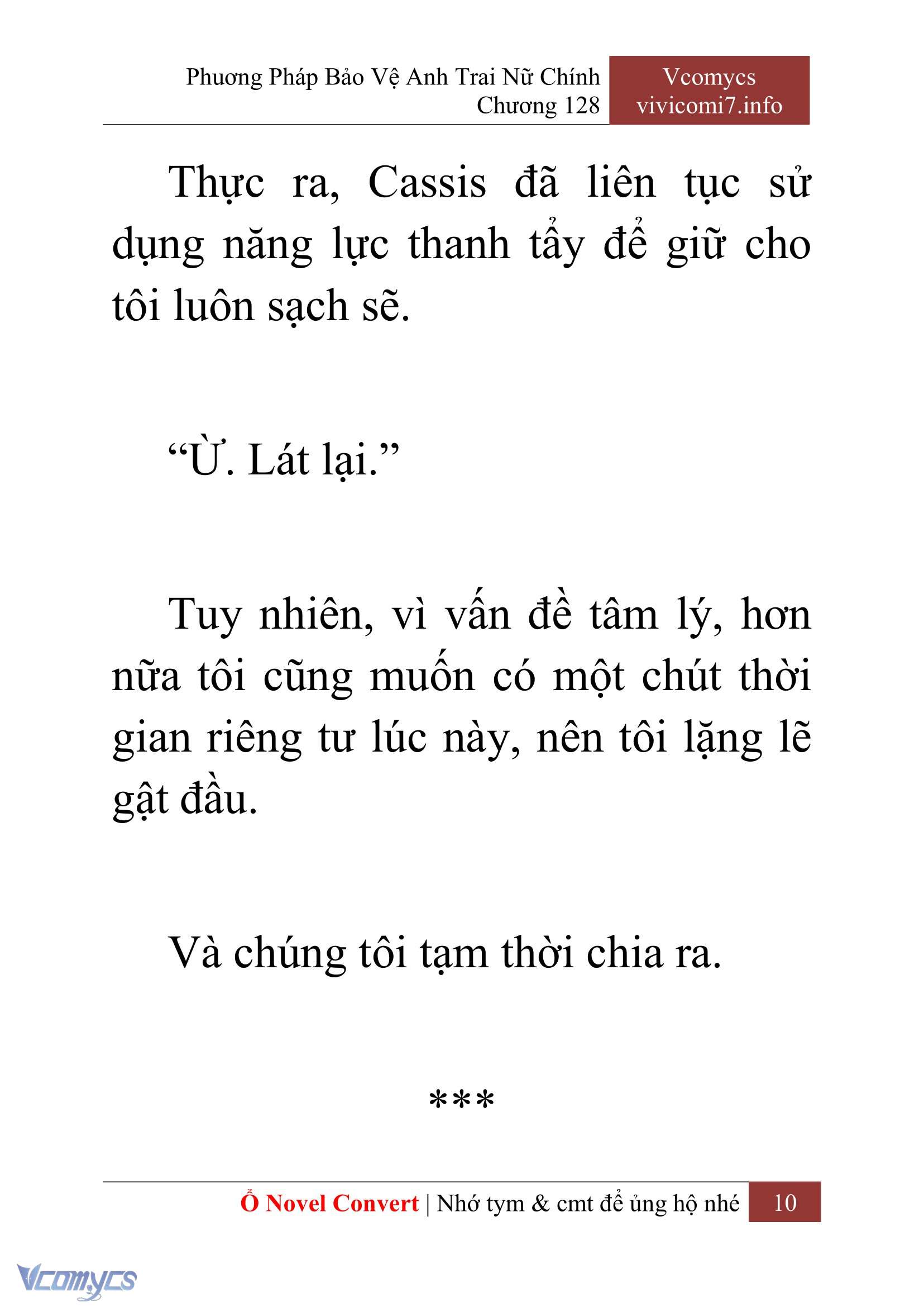 [Novel] Phương Pháp Bảo Vệ Anh Trai Nữ Chính Chap 128 - Trang 2