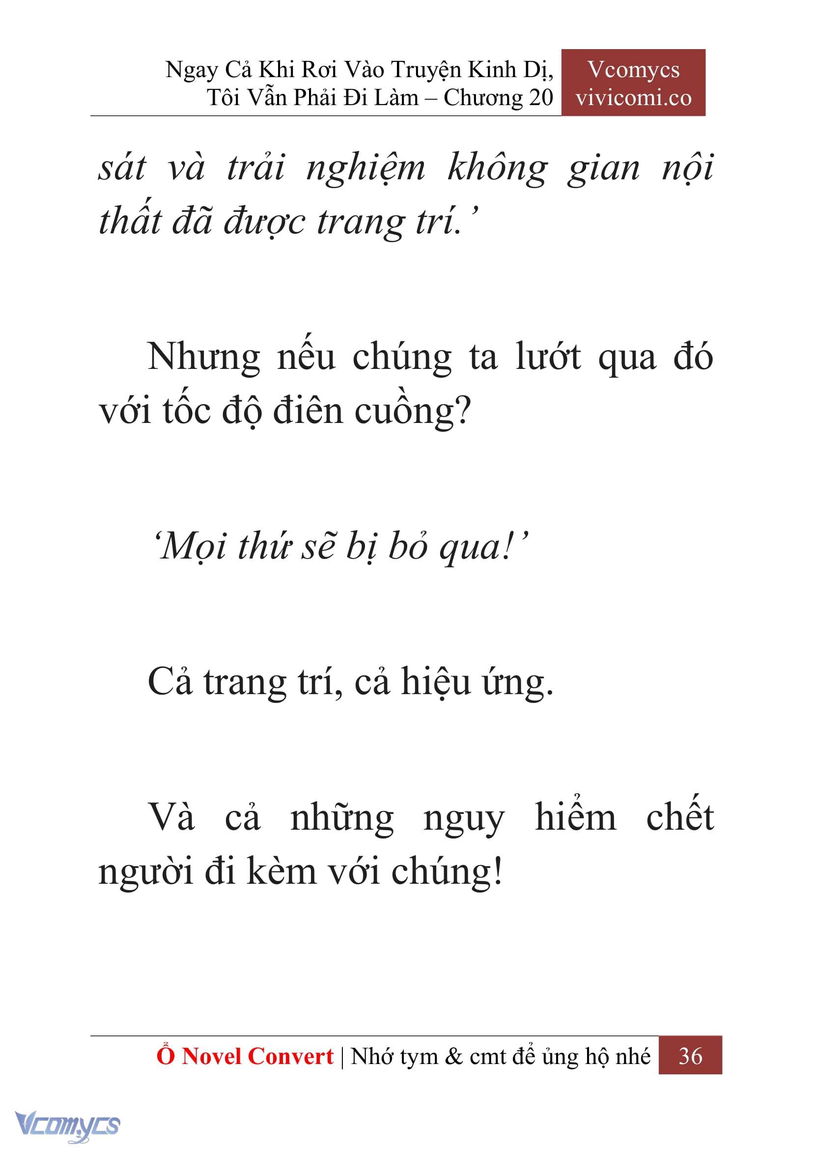[Novel] Ngay Cả Khi Rơi Vào Truyện Kinh Dị, Tôi Vẫn Phải Đi Làm Chap 20 - Trang 2