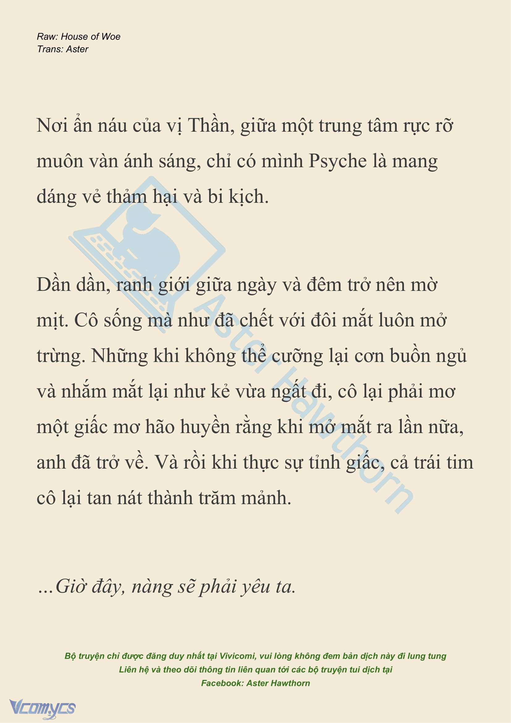 [NOVEL] Dành Cho Các Nữ Thần: Dành cho Psyche Chap 38 - Trang 2