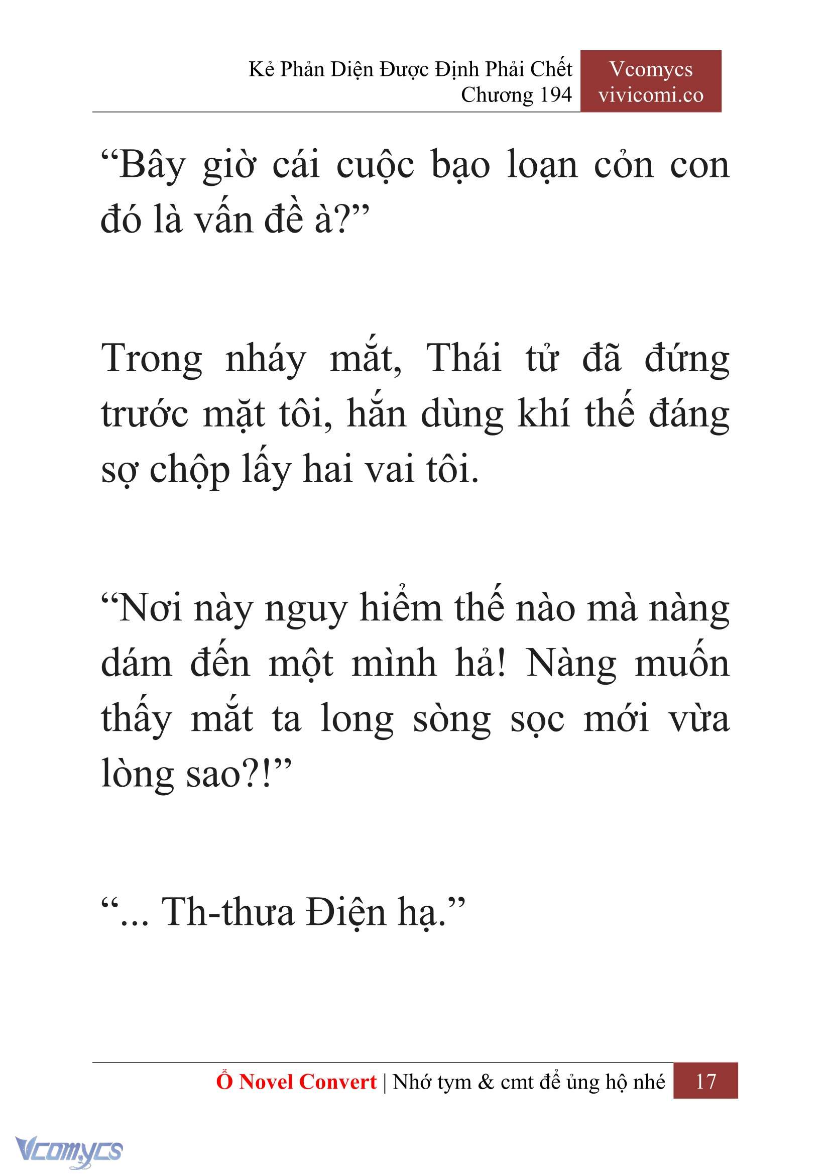 [Novel] Kẻ Phản Diện Được Định Phải Chết Chap 194 - Trang 2