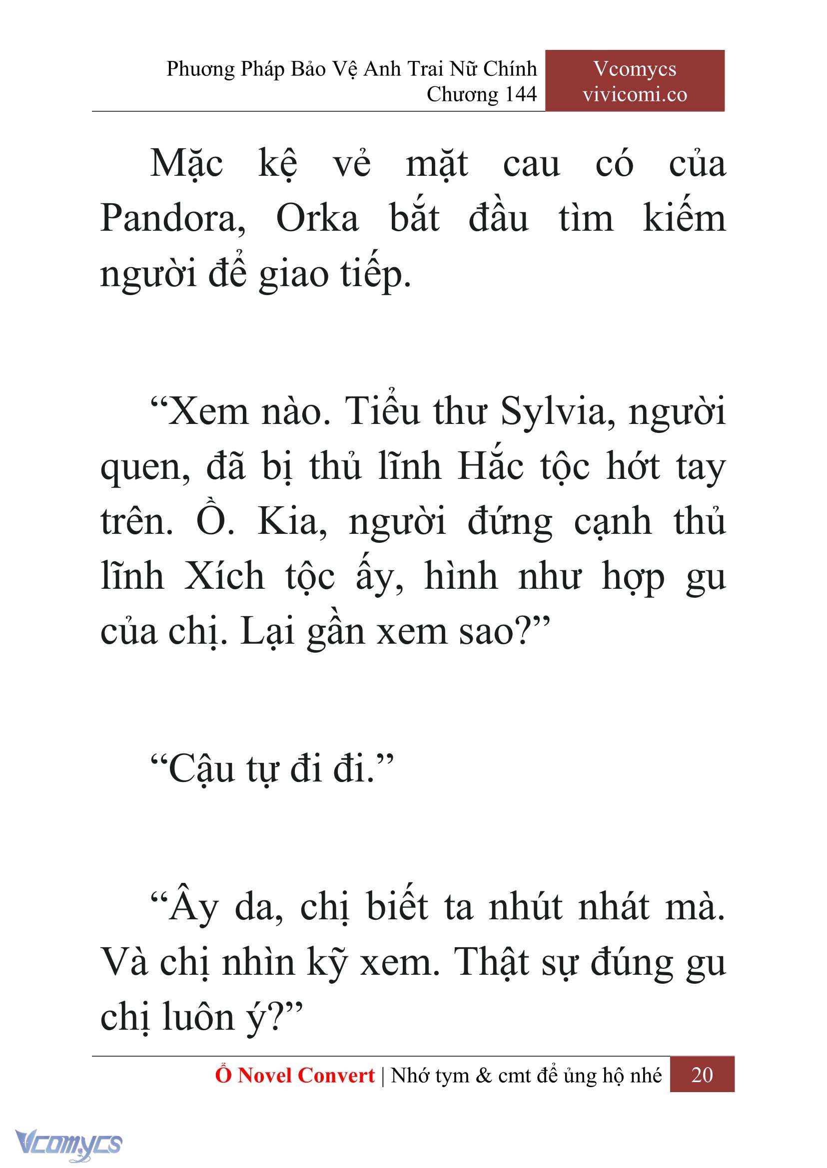 [Novel] Phương Pháp Bảo Vệ Anh Trai Nữ Chính Chap 144 - Trang 2