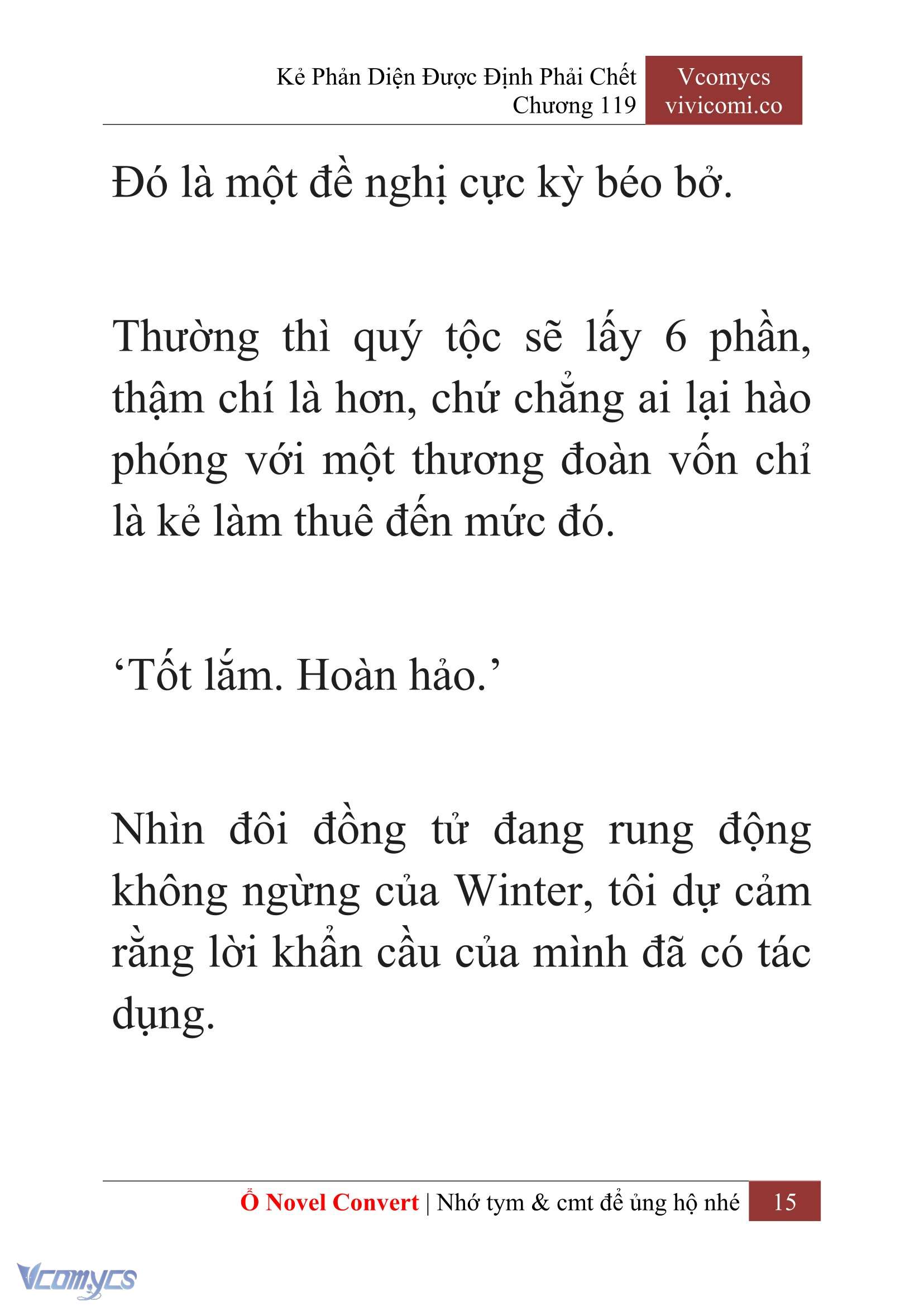 [Novel] Kẻ Phản Diện Được Định Phải Chết Chap 119 - Next Chap 120