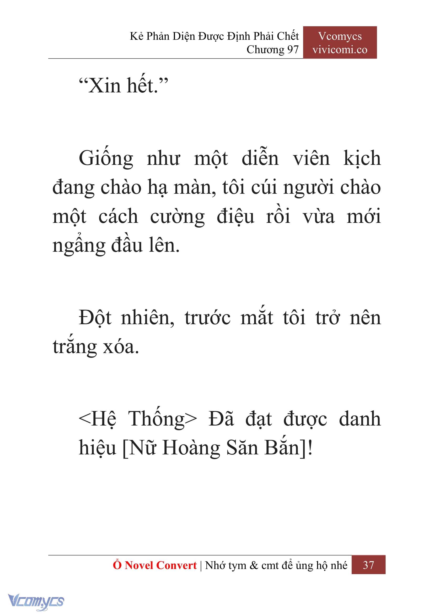 [Novel] Kẻ Phản Diện Được Định Phải Chết Chap 97 - Next Chap 98