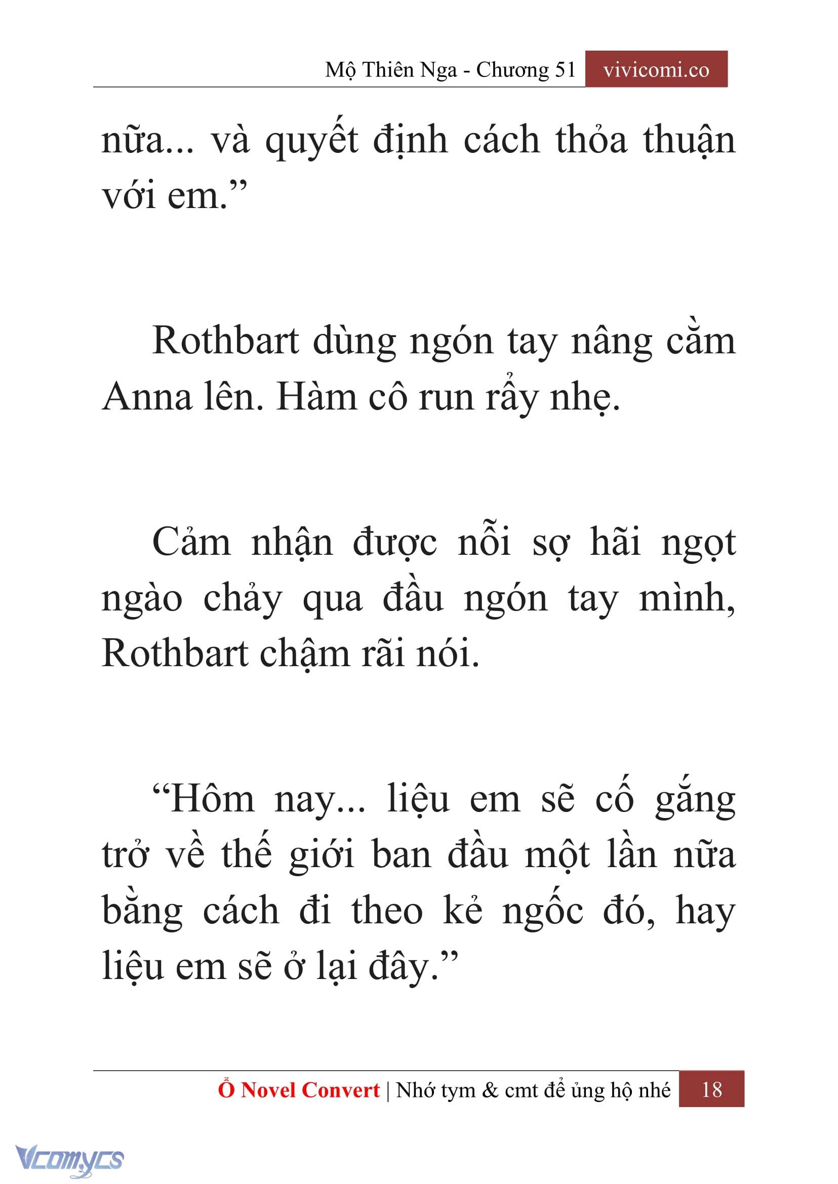 [Novel] Mộ Thiên Nga Chap 51 - Trang 2