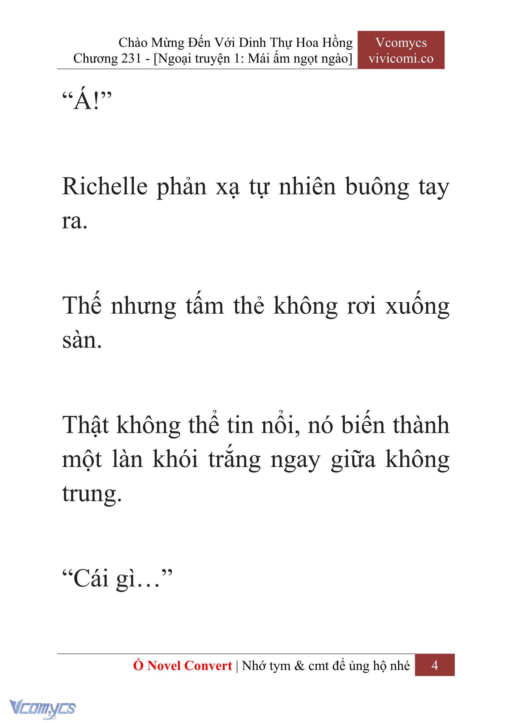[Novel] Chào Mừng Đến Với Dinh Thự Hoa Hồng Chap 231 - Trang 2