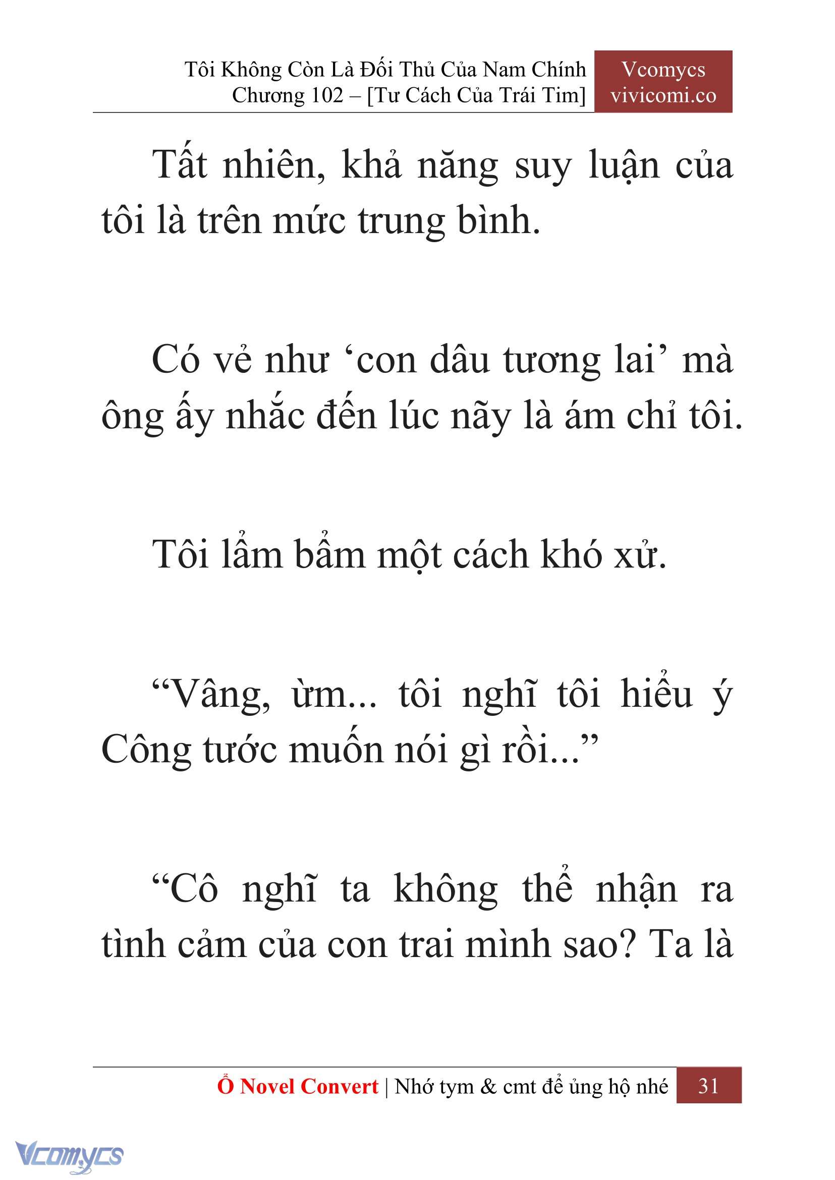 [Novel] Tôi Không Còn Là Đối Thủ Của Nam Chính Chap 102 - Trang 2