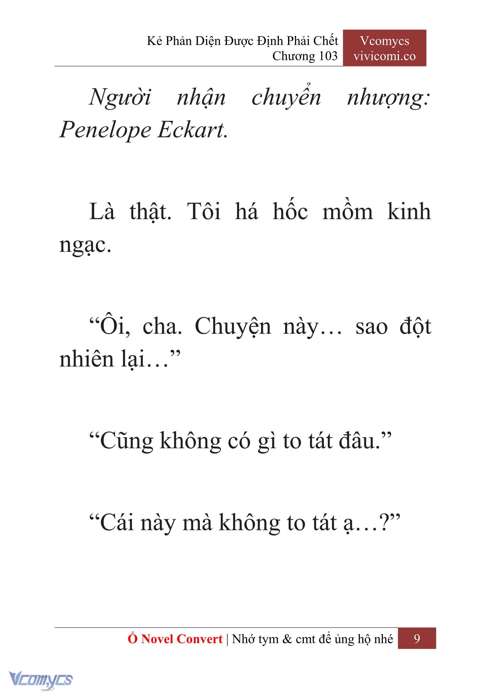 [Novel] Kẻ Phản Diện Được Định Phải Chết Chap 103 - Next Chap 104