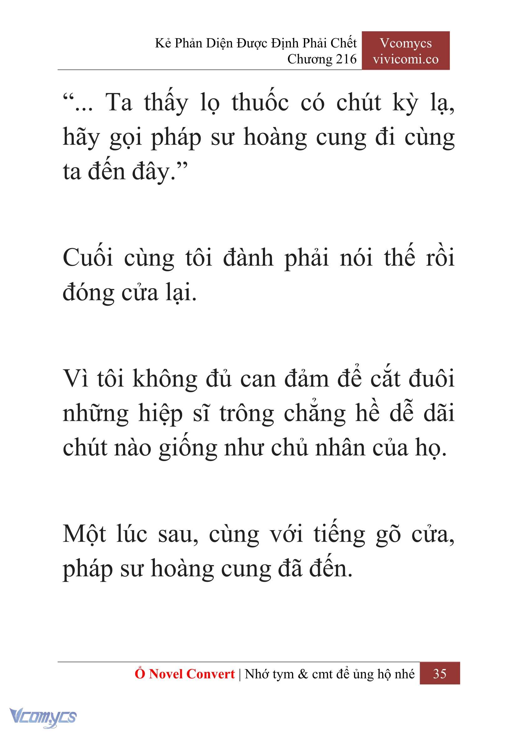 [Novel] Kẻ Phản Diện Được Định Phải Chết Chap 216 - Next Chap 217