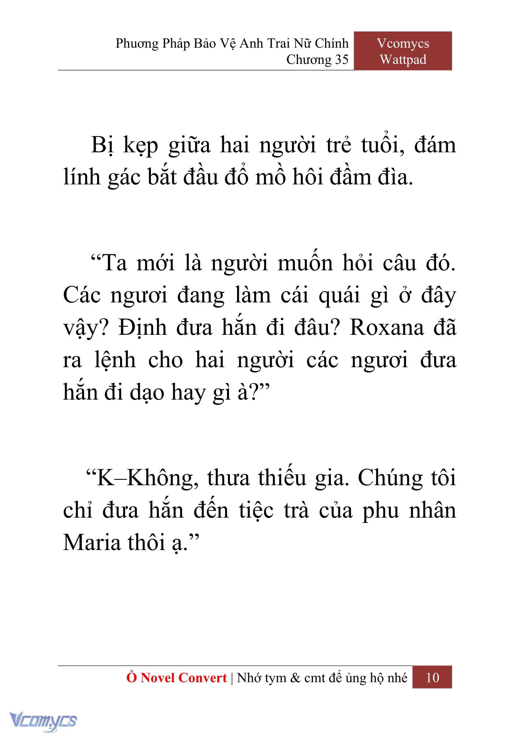 [Novel] Phương Pháp Bảo Vệ Anh Trai Nữ Chính Chap 35 - Trang 2