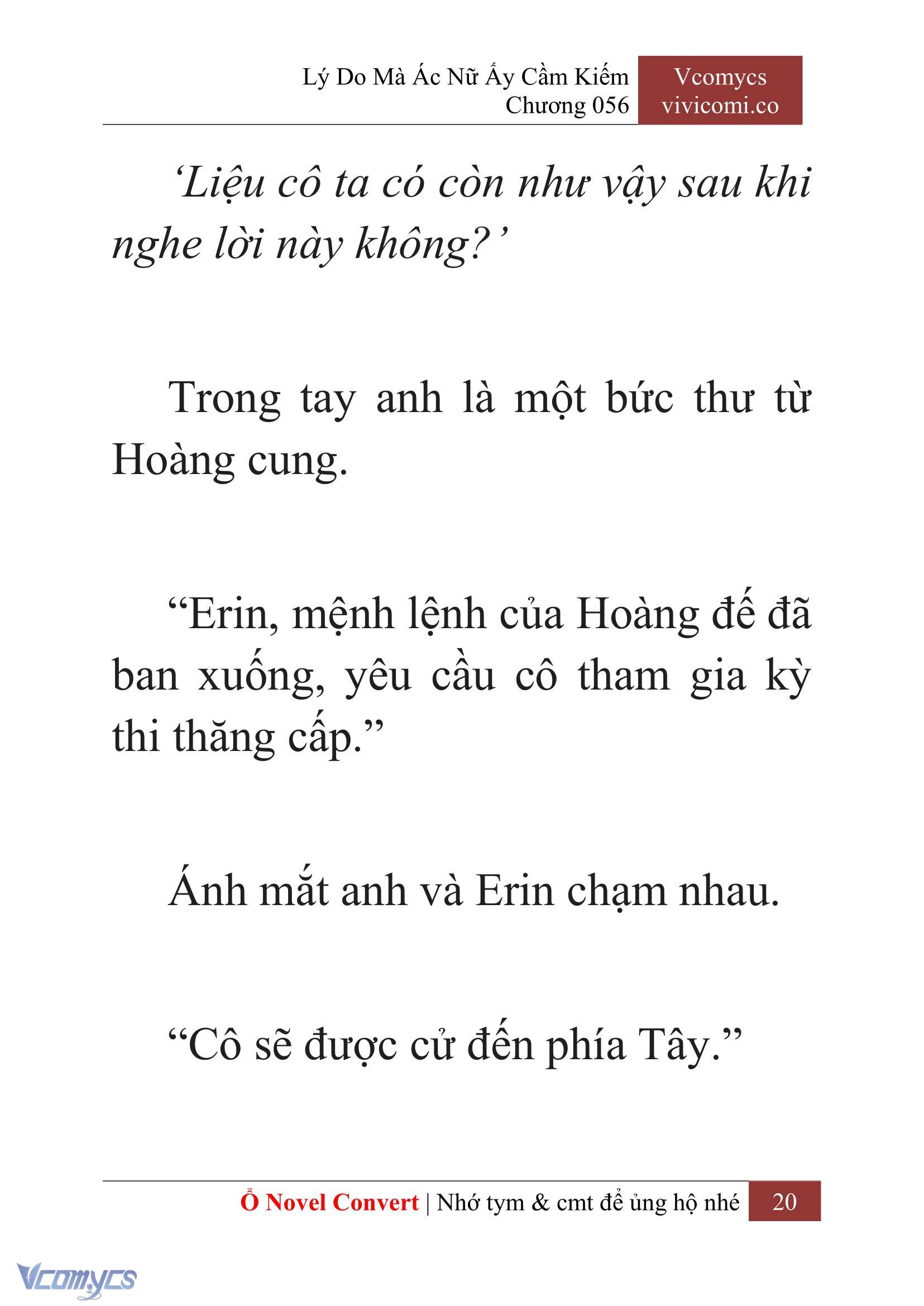 [Novel] Lý Do Mà Ác Nữ Ấy Cầm Kiếm Chap 56 - Next Chap 57