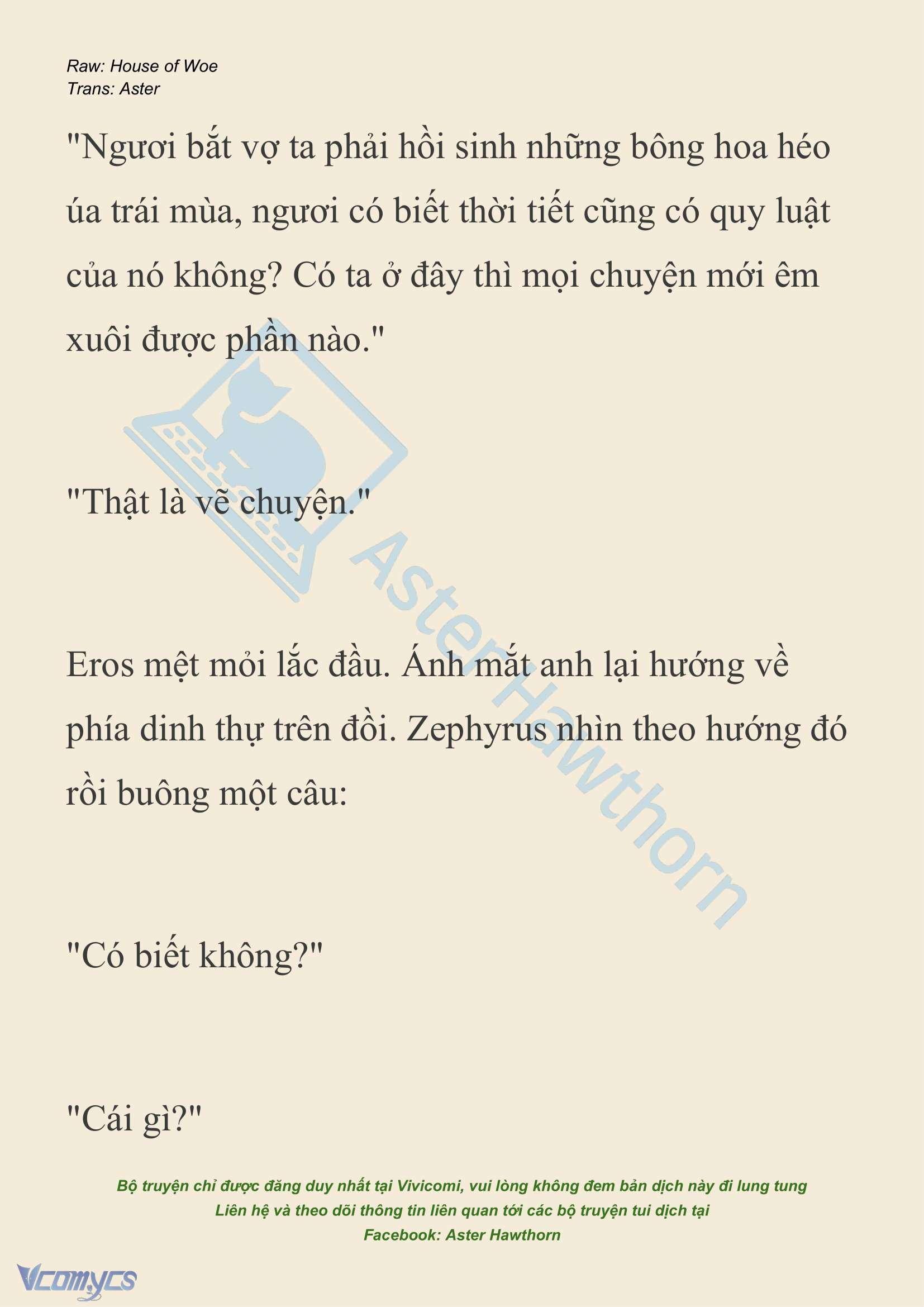 [NOVEL] Dành Cho Các Nữ Thần: Dành cho Psyche Chap 21 - Trang 2