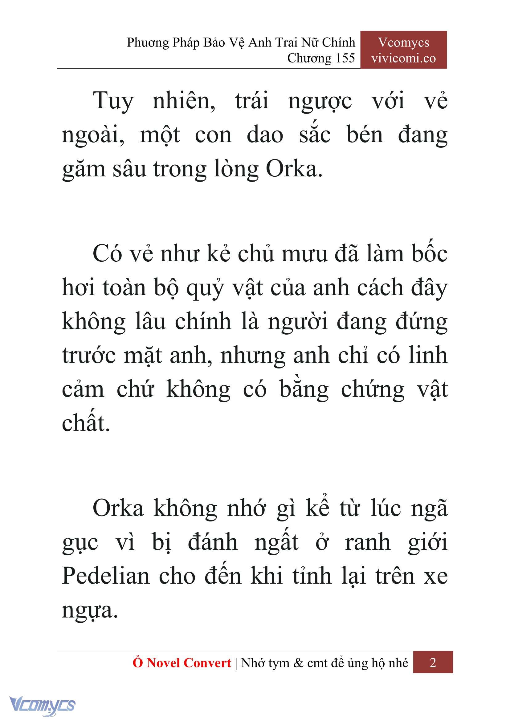 [Novel] Phương Pháp Bảo Vệ Anh Trai Nữ Chính Chap 155 - Trang 2
