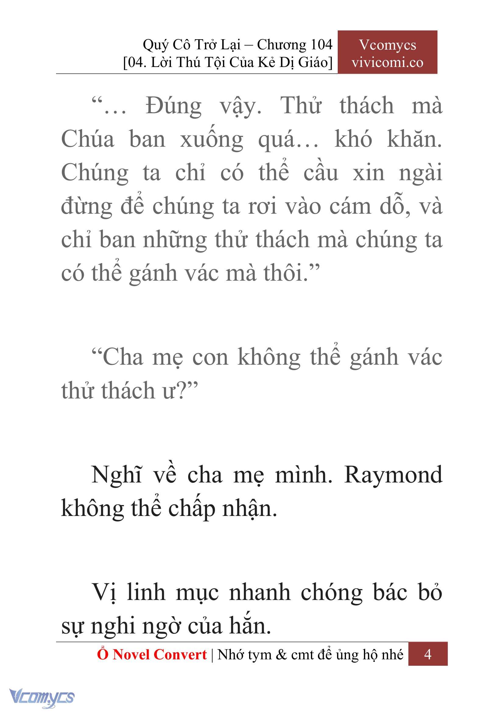 [Novel] Quý Cô Trở Lại Chap 104 - Trang 2