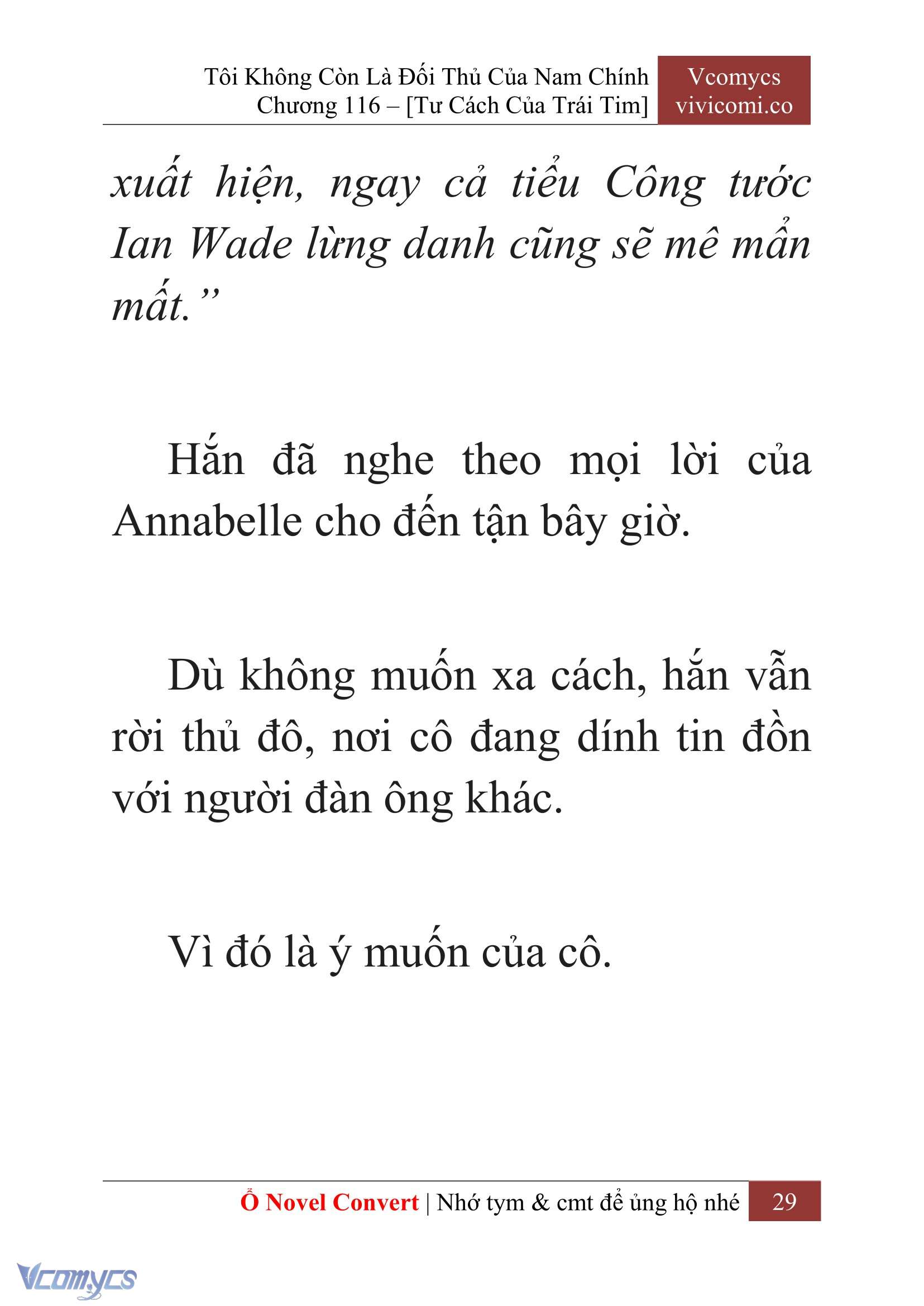 [Novel] Tôi Không Còn Là Đối Thủ Của Nam Chính Chap 116 - Trang 2