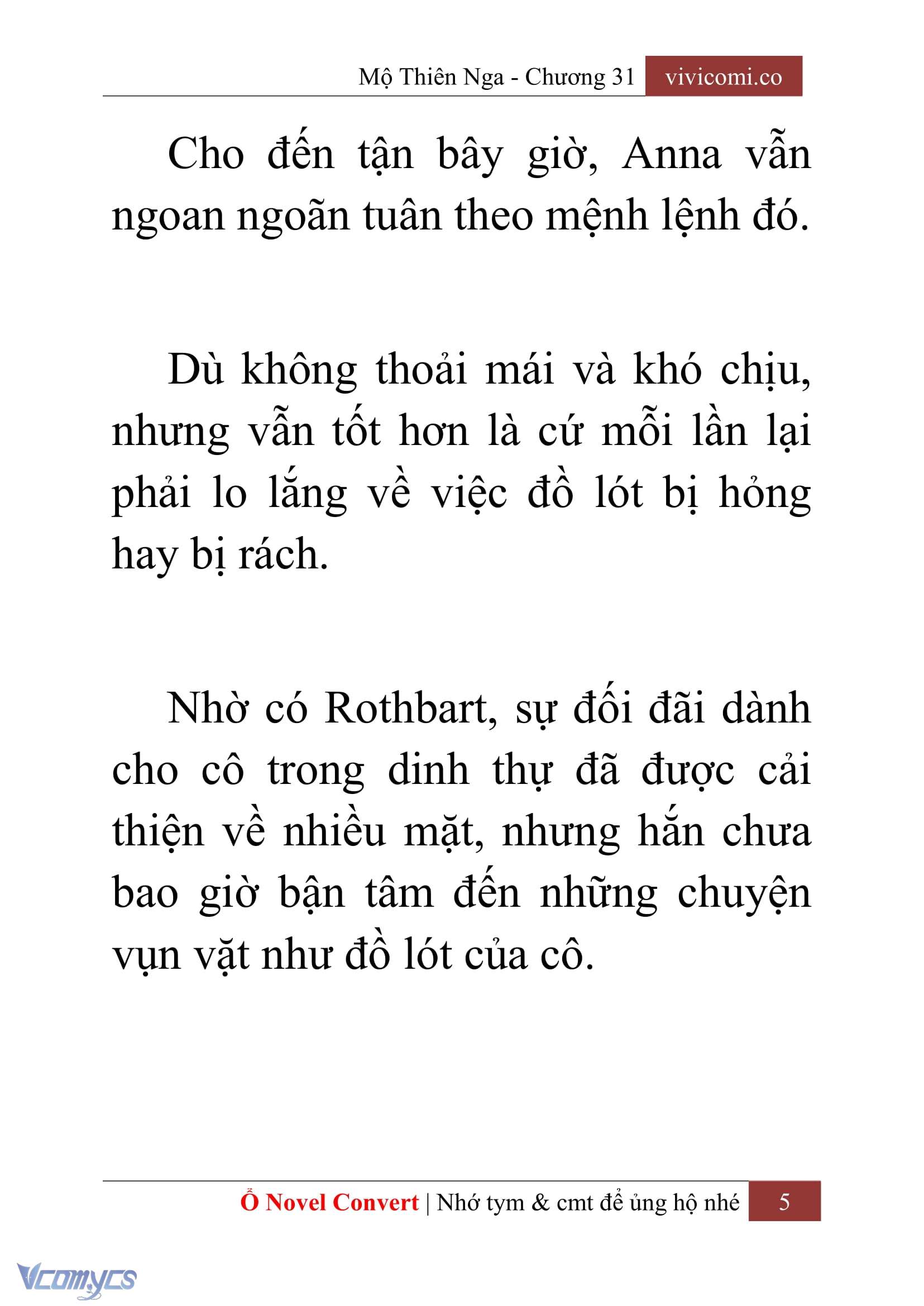 [Novel] Mộ Thiên Nga Chap 31 - Trang 2