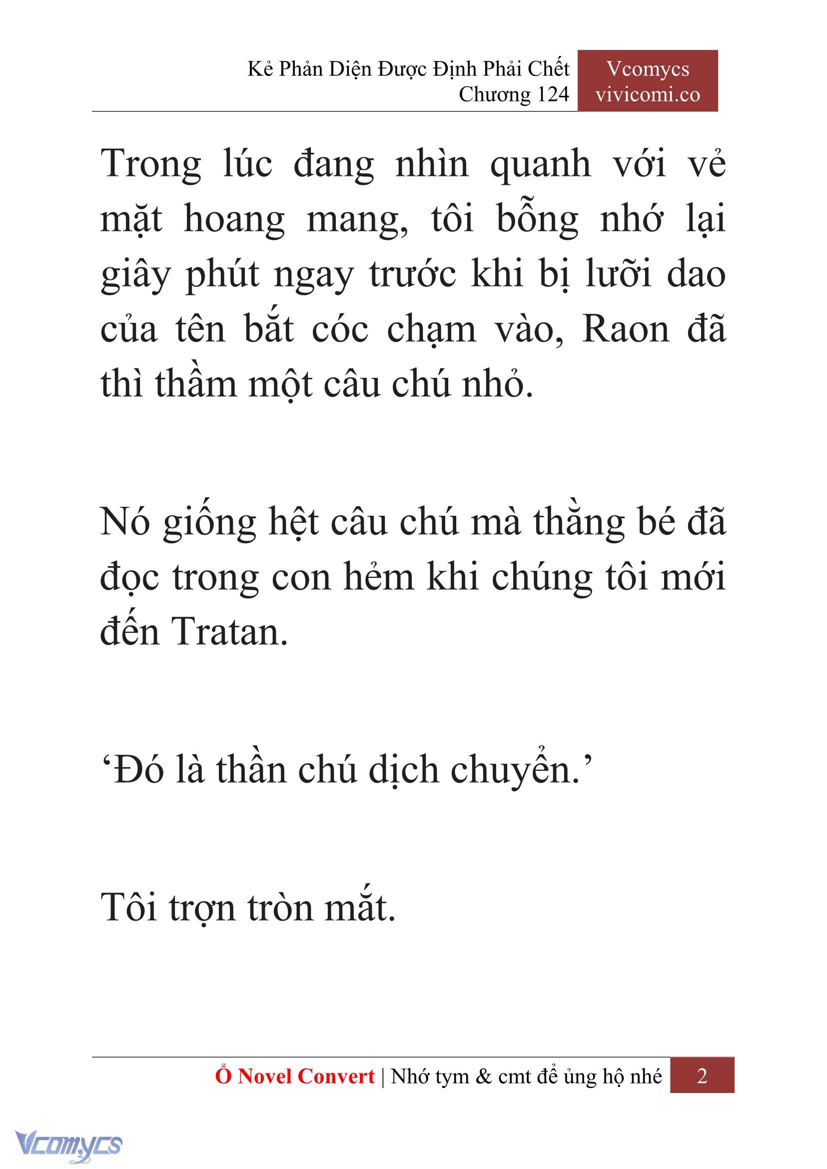 [Novel] Kẻ Phản Diện Được Định Phải Chết Chap 124 - Trang 2