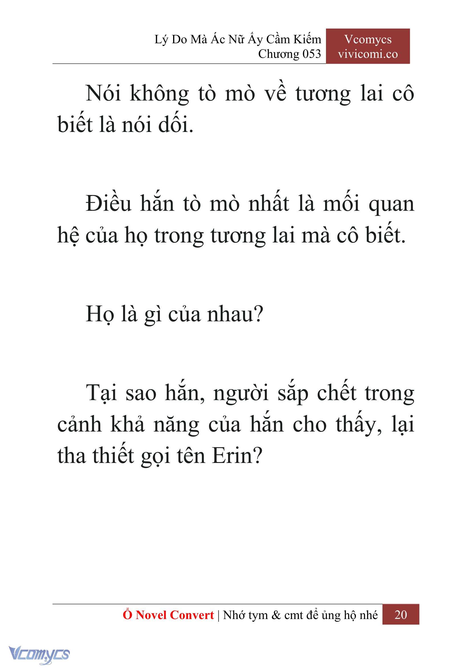 [Novel] Lý Do Mà Ác Nữ Ấy Cầm Kiếm Chap 53 - Next Chap 54