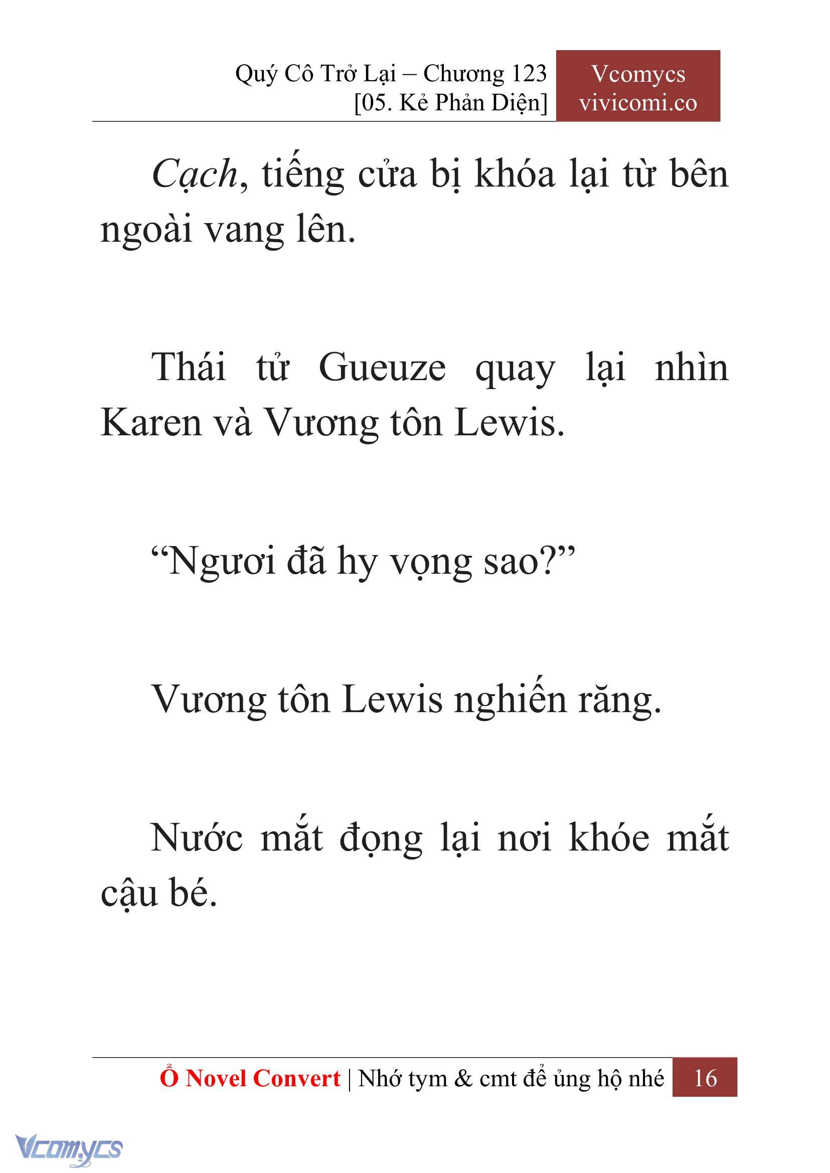 [Novel] Quý Cô Trở Lại Chap 123 - Trang 2