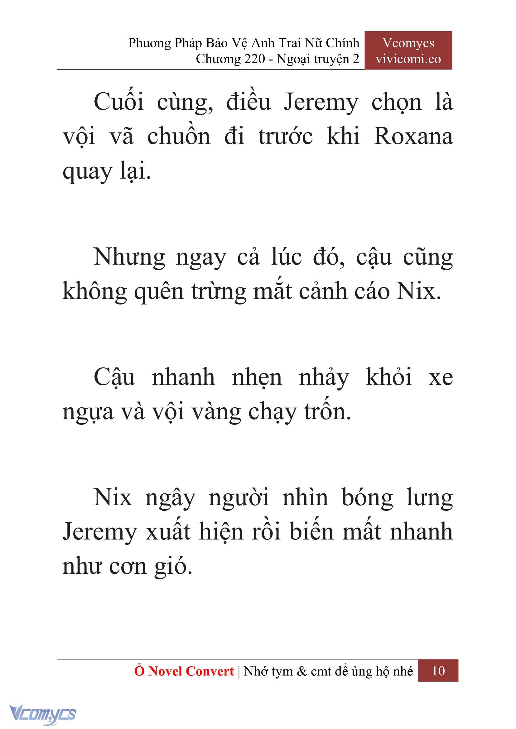 [Novel] Phương Pháp Bảo Vệ Anh Trai Nữ Chính Chap 220 - Trang 2