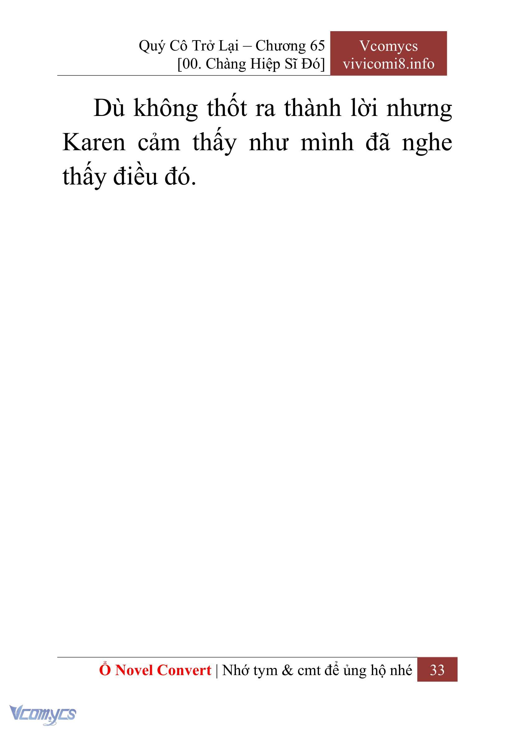 [Novel] Quý Cô Trở Lại Chap 65 - Trang 2