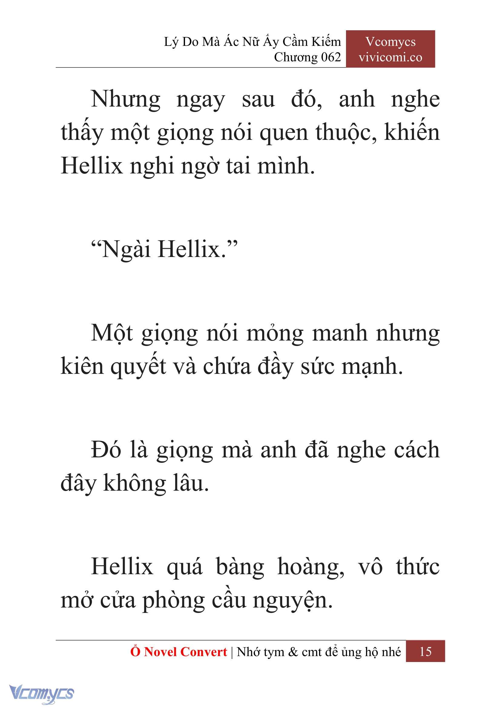 [Novel] Lý Do Mà Ác Nữ Ấy Cầm Kiếm Chap 62 - Next Chap 63