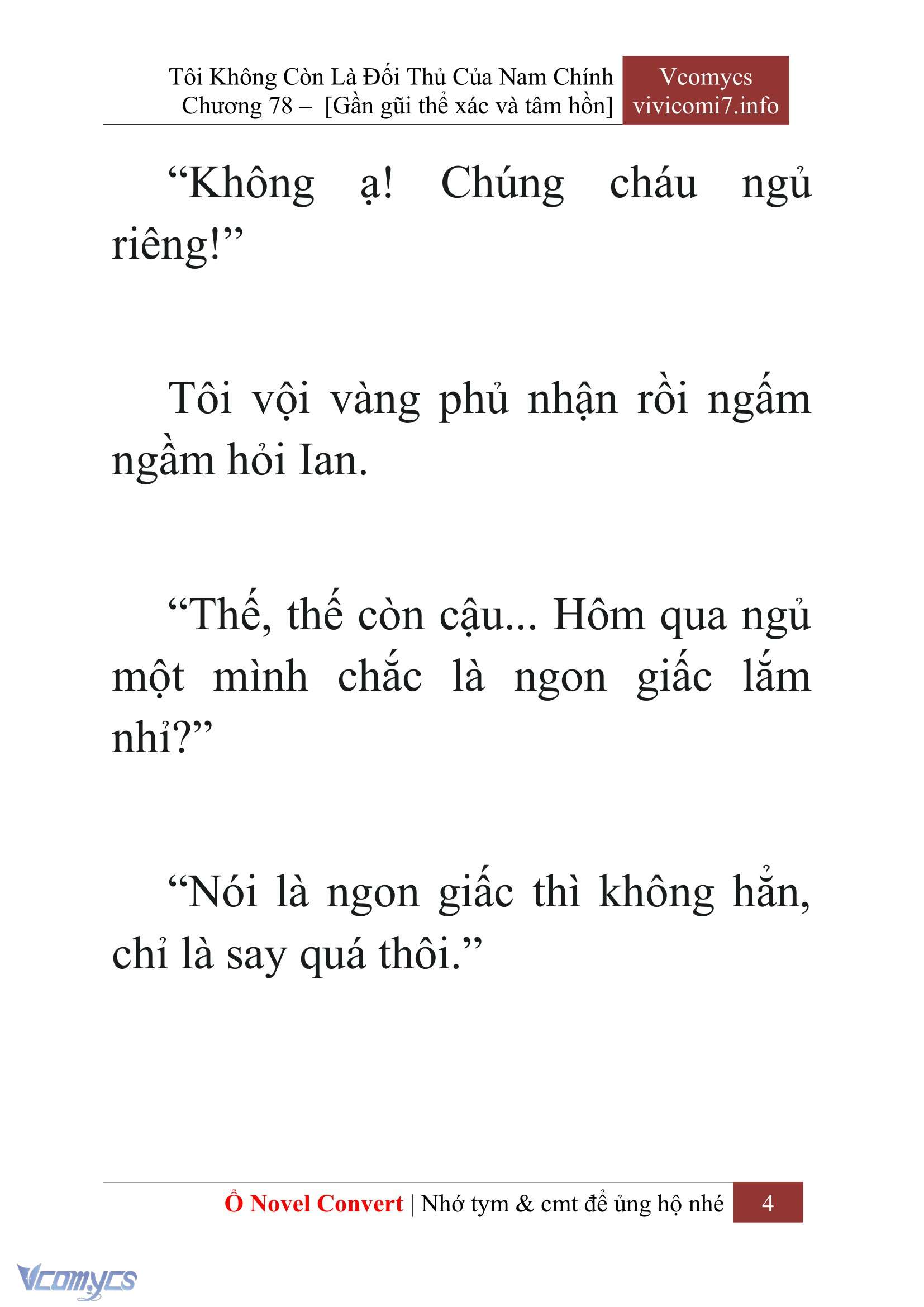 [Novel] Tôi Không Còn Là Đối Thủ Của Nam Chính Chap 78 - Trang 2