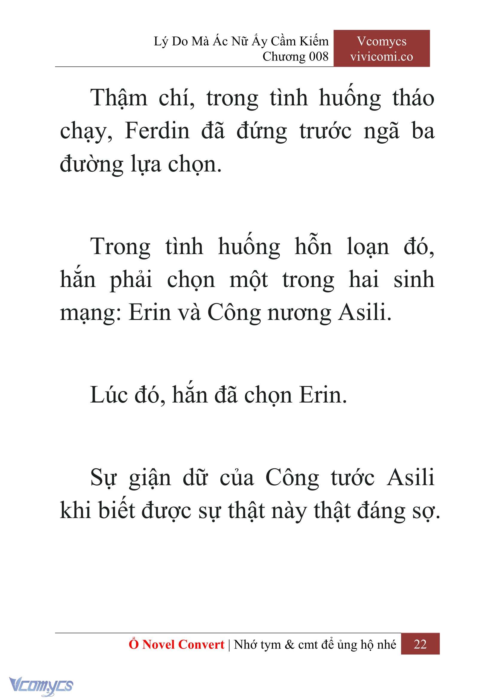 [Novel] Lý Do Mà Ác Nữ Ấy Cầm Kiếm Chap 8 - Next Chap 9